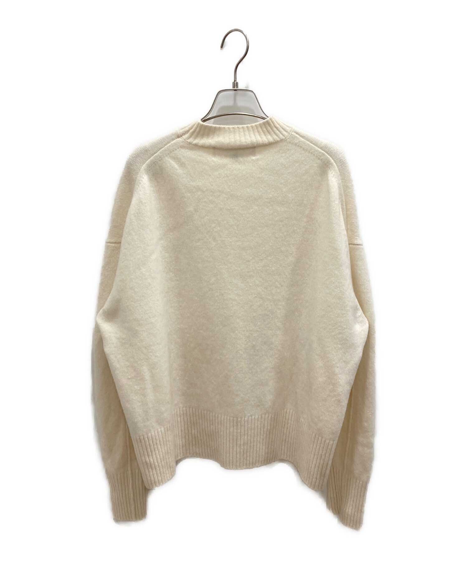 中古・古着通販】LE CIEL BLEU (ルシェルブルー) Wool Cashmere Crew Neck アイボリー サイズ:S｜ブランド・古着通販  トレファク公式【TREFAC FASHION】スマホサイト