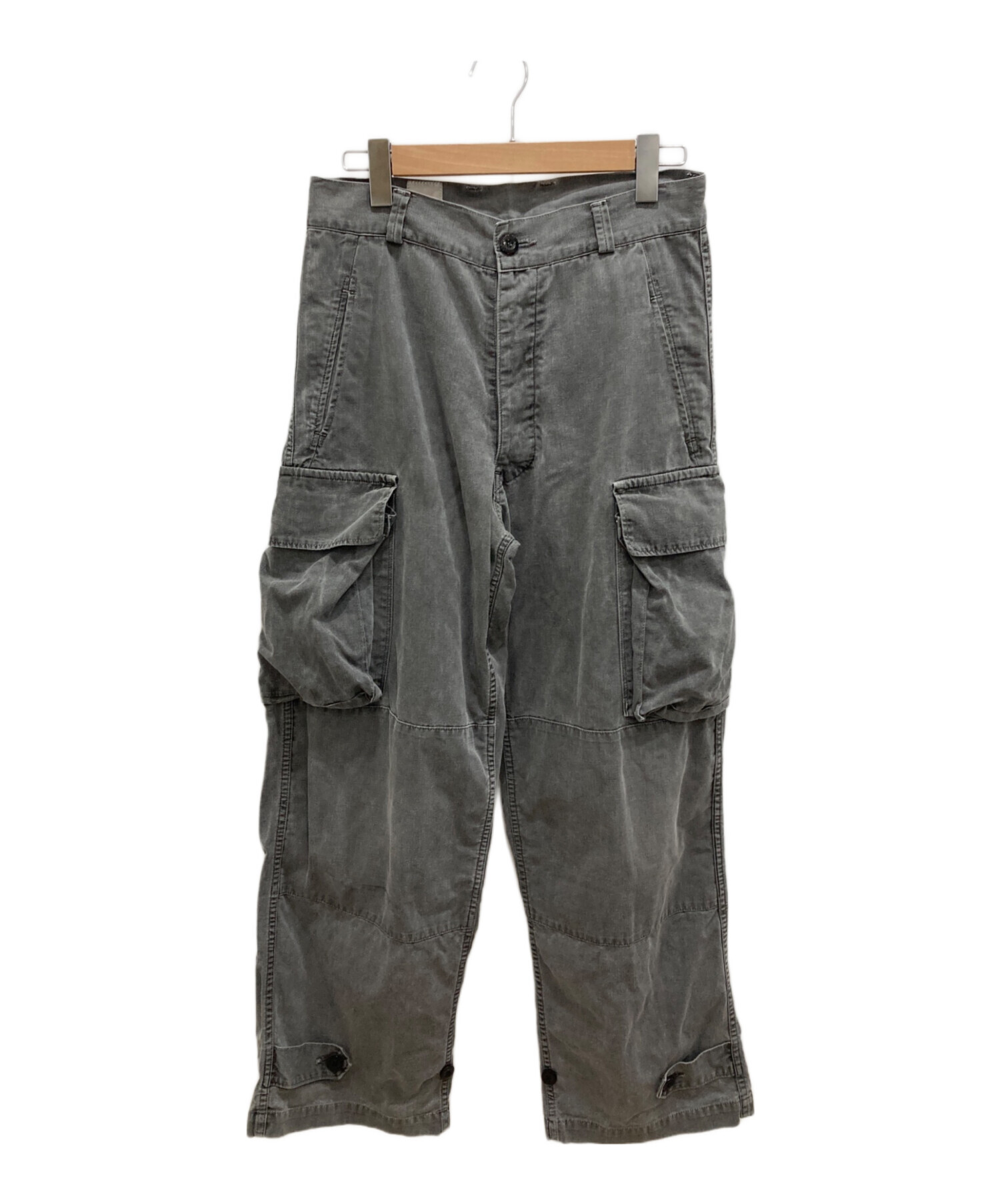 OUTIL (ウティ) Pantalon Blesle M-47 カーゴパンツ グレー サイズ:21(S相当)