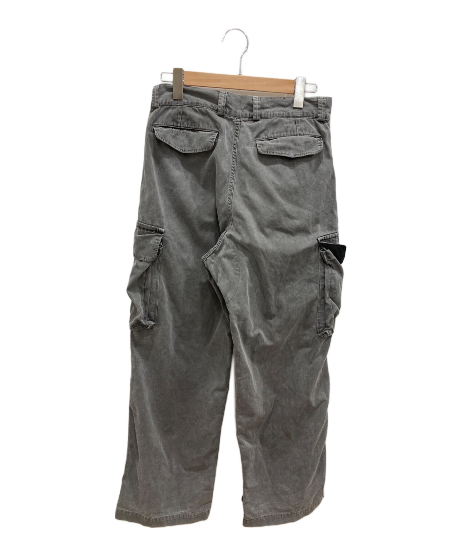 OUTIL (ウティ) Pantalon Blesle M-47 カーゴパンツ グレー サイズ:21(S相当)