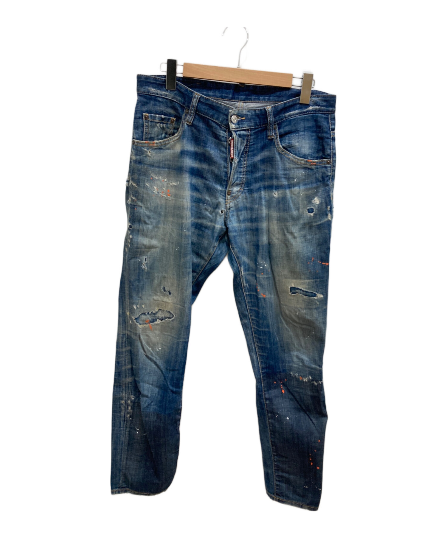 中古・古着通販】DSQUARED2 (ディースクエアード) リペア加工デニムパンツ インディゴ サイズ:L(48)｜ブランド・古着通販  トレファク公式【TREFAC FASHION】スマホサイト