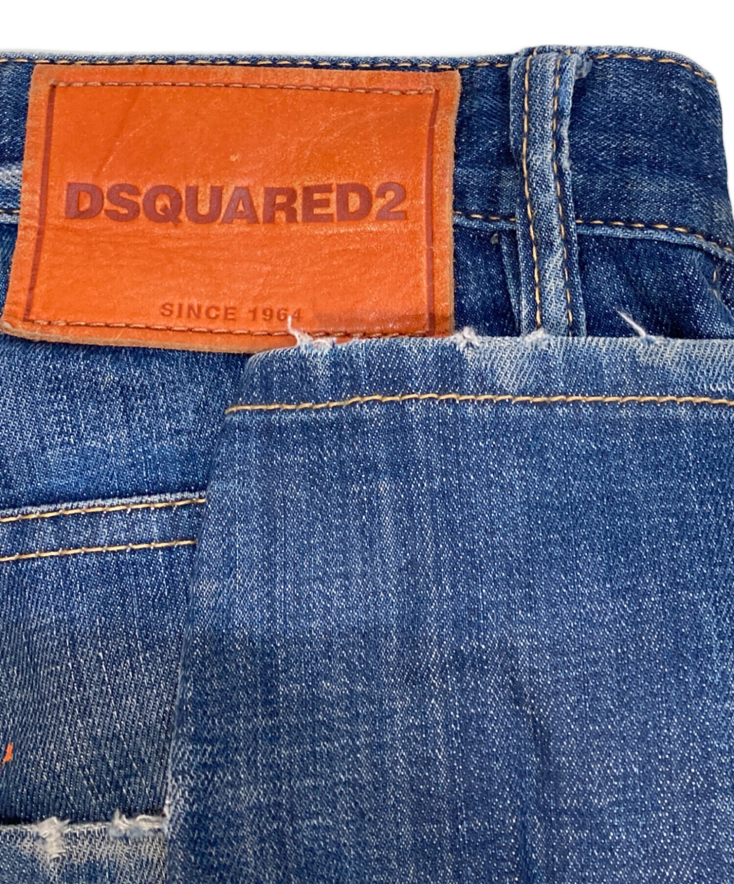 中古・古着通販】DSQUARED2 (ディースクエアード) リペア加工デニムパンツ インディゴ サイズ:L(48)｜ブランド・古着通販  トレファク公式【TREFAC FASHION】スマホサイト