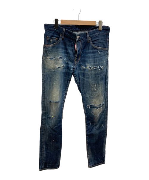 中古・古着通販】DSQUARED2 (ディースクエアード) リペア加工デニムパンツ インディゴ サイズ:L(48)｜ブランド・古着通販  トレファク公式【TREFAC FASHION】スマホサイト