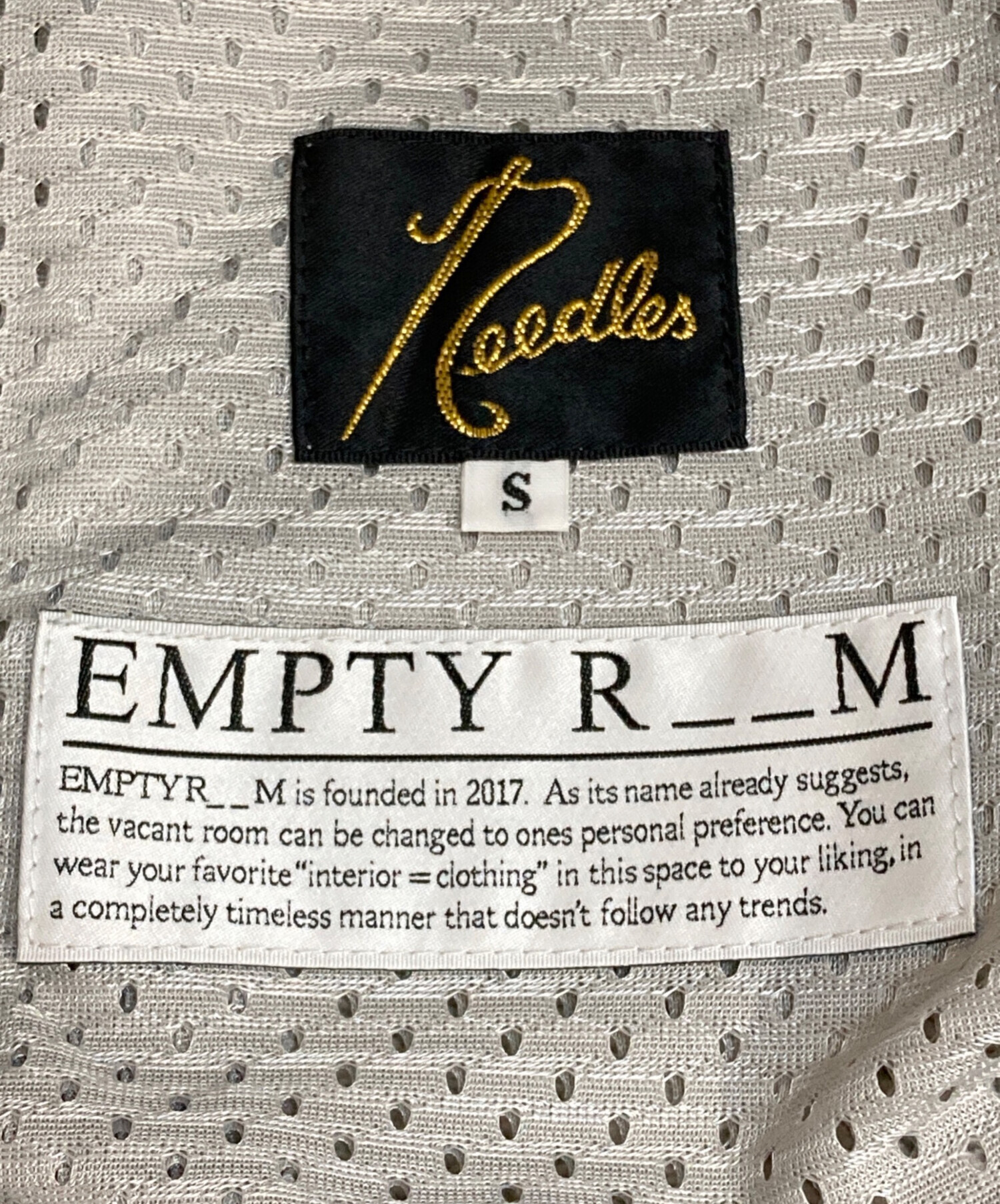 Needles (ニードルズ) EMPTY R M スウェットトラックパンツ グレー サイズ:S