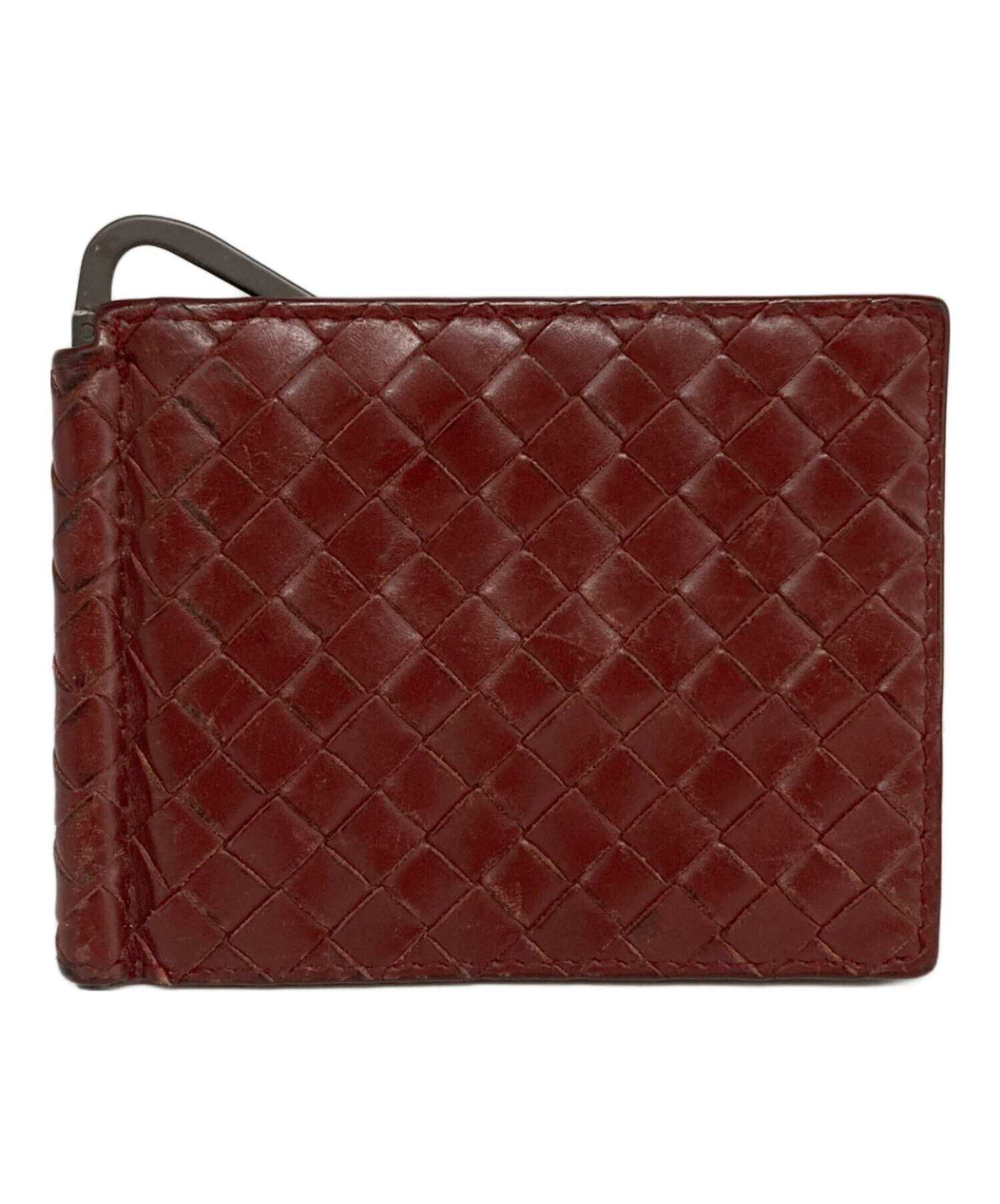 中古・古着通販】BOTTEGA VENETA (ボッテガベネタ) イントレチャートマネークリップ ブラウン｜ブランド・古着通販  トレファク公式【TREFAC FASHION】スマホサイト