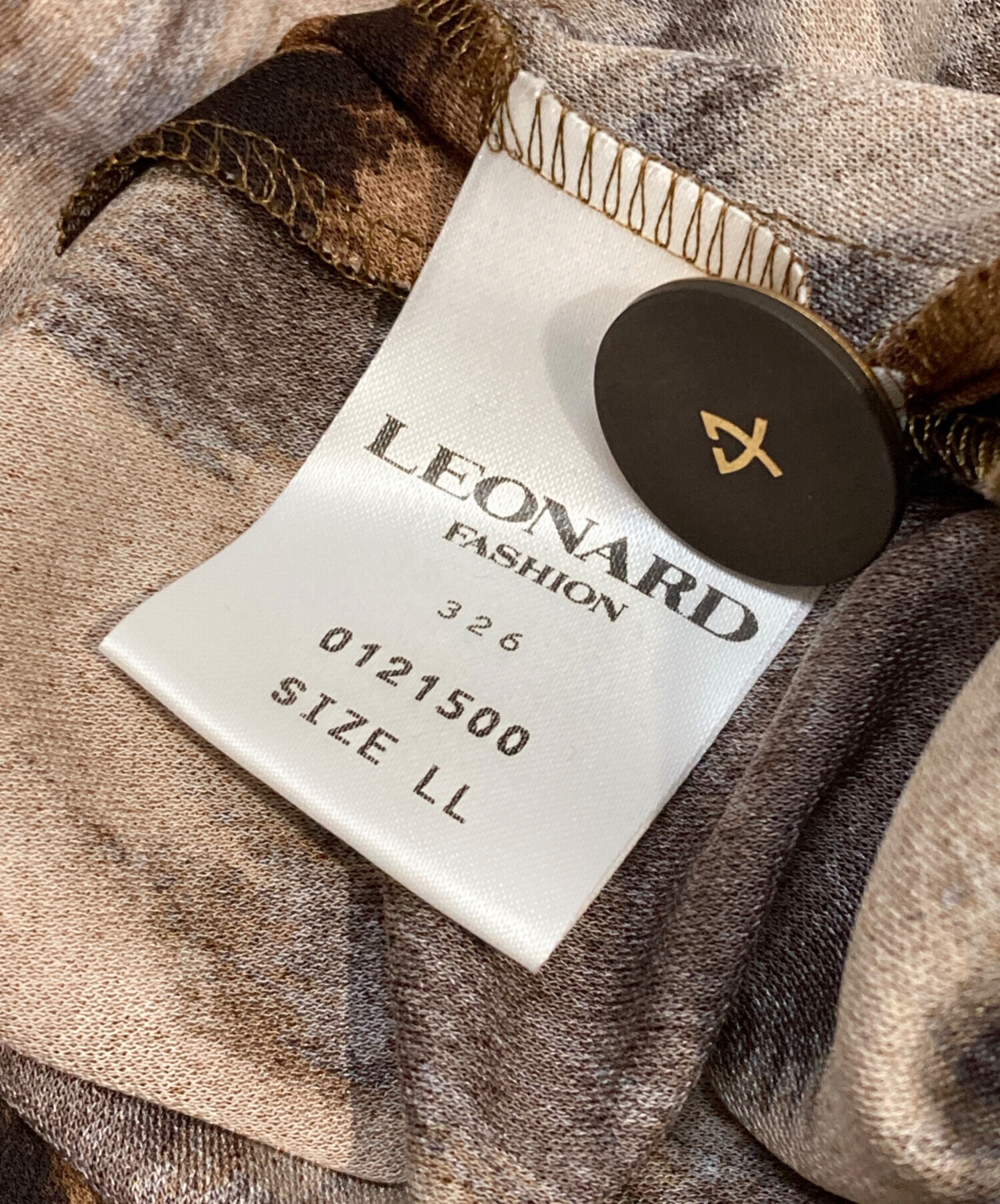 中古・古着通販】LEONARD (レオナール) ストレッチジャケット ブラウン サイズ:XL｜ブランド・古着通販 トレファク公式【TREFAC  FASHION】スマホサイト