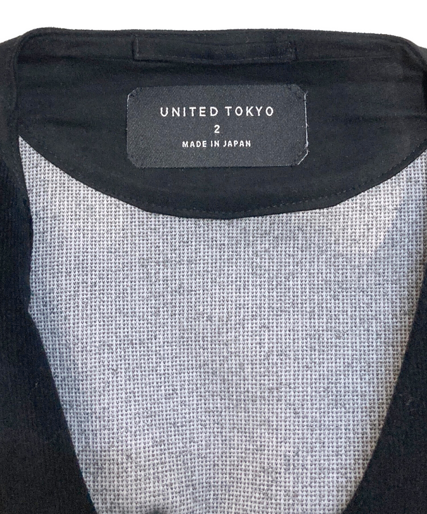 UNITED TOKYO (ユナイテッドトーキョー) コーデュロイカラーレスジャケット ブラック サイズ:M