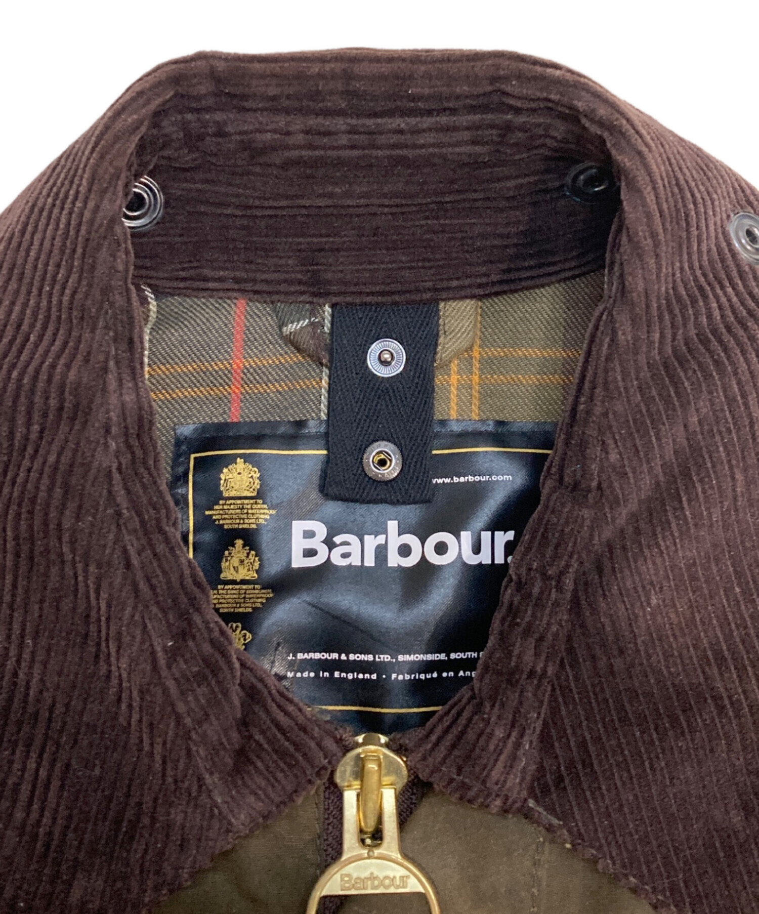 Barbour (バブアー) オイルドジャケット カーキ サイズ:C38(M)