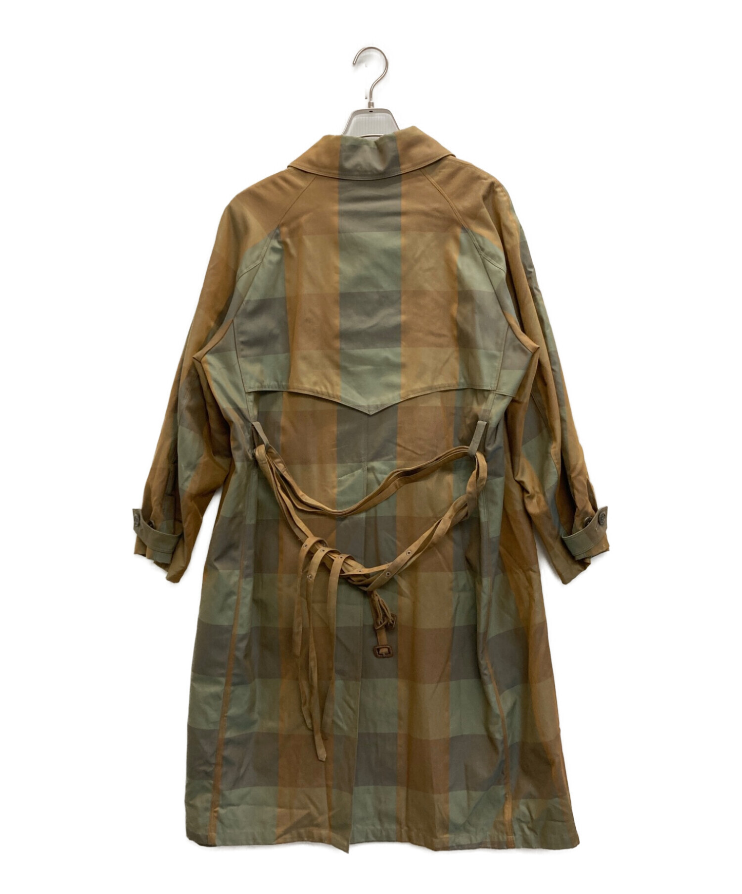 中古・古着通販】SUGARHILL (シュガーヒル) PLAID BALMACAAN TRENCH COAT カーキ サイズ:2｜ブランド・古着通販  トレファク公式【TREFAC FASHION】スマホサイト