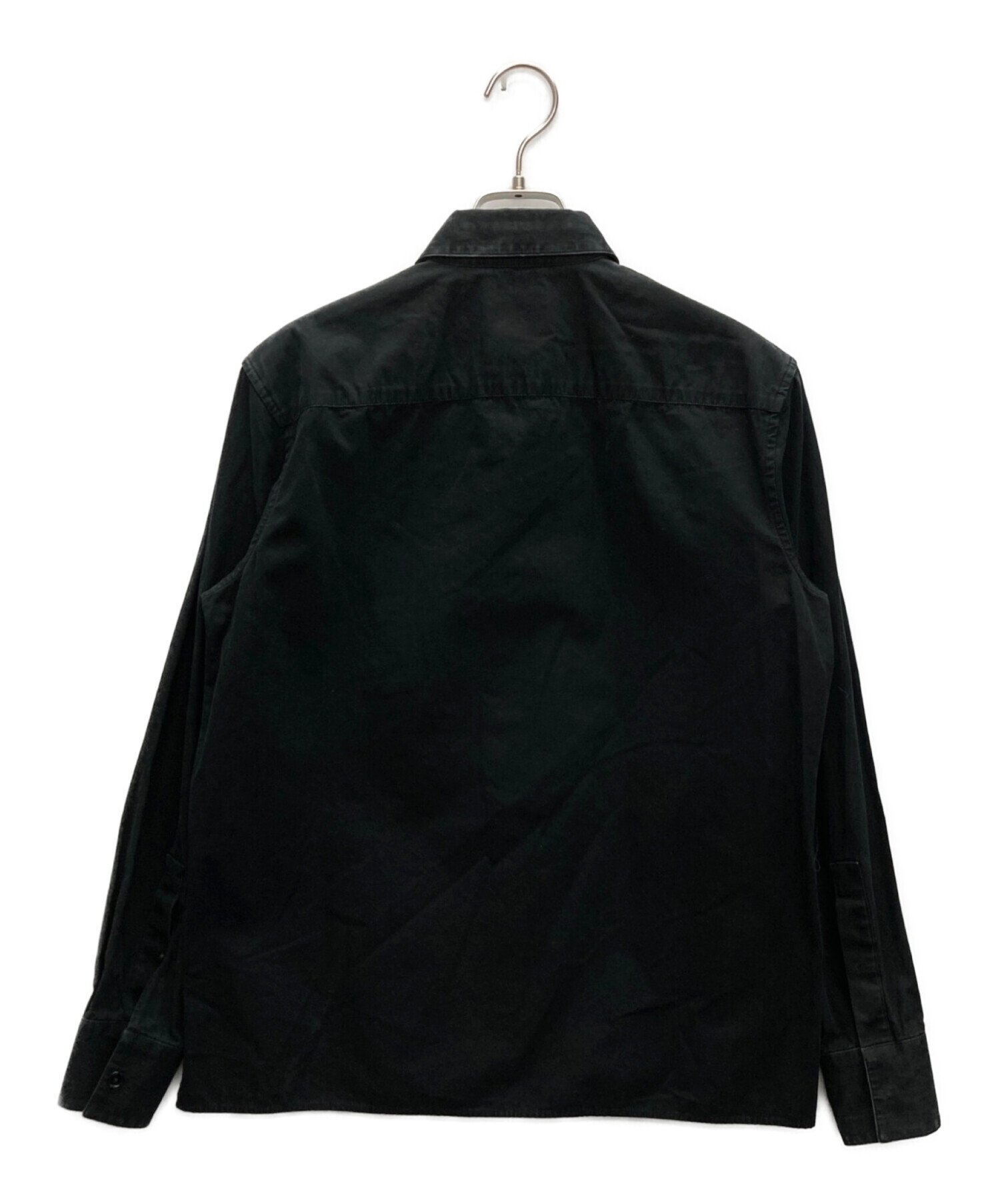 GIVENCHY (ジバンシィ) 比翼コットンシャツ ブラック サイズ:37
