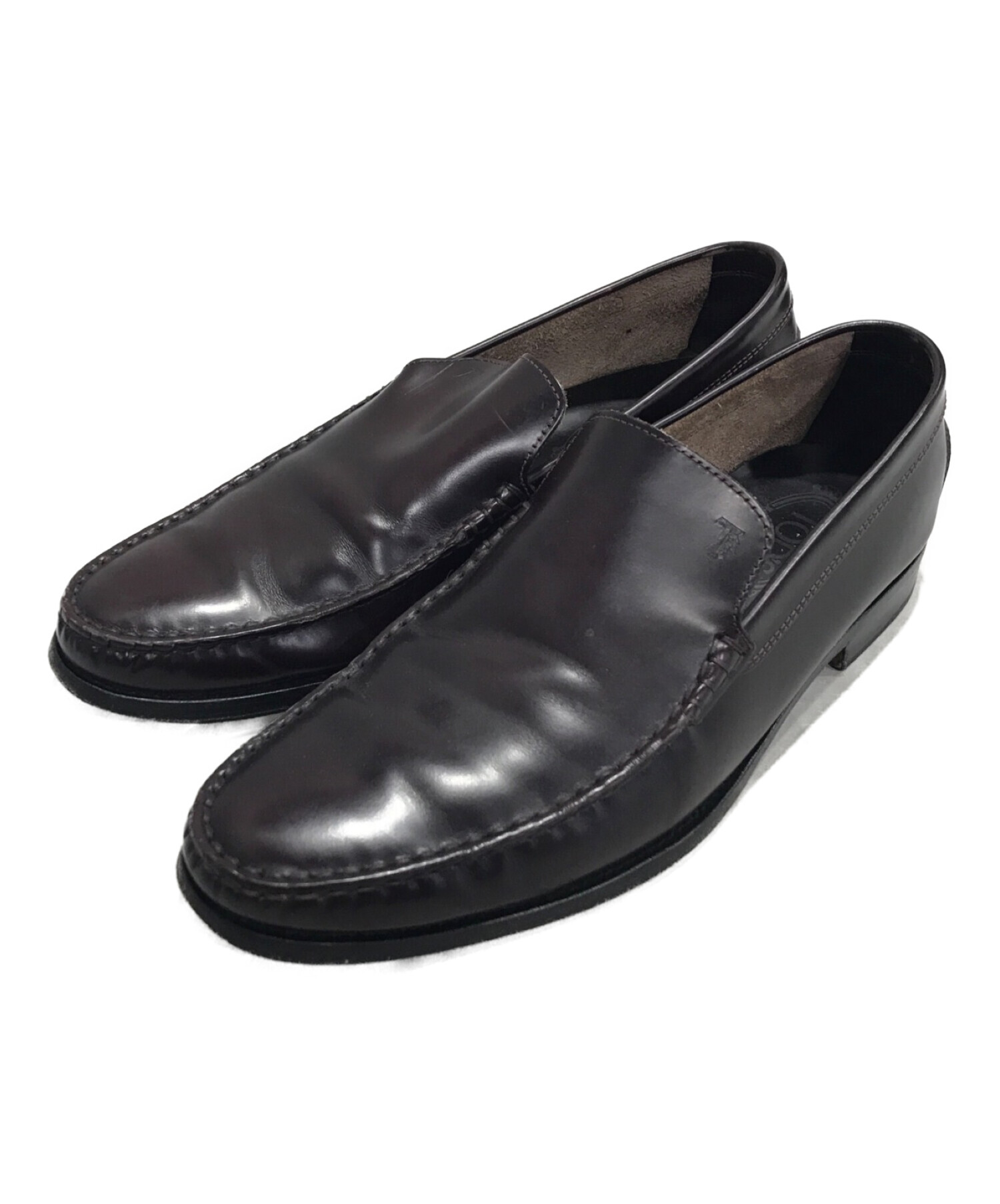 中古・古着通販】TOD'S (トッズ) ローファー ブラウン サイズ:8 1/2