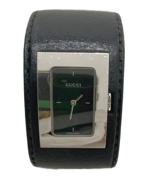 中古・古着通販】GUCCI (グッチ) レザーバングルウォッチ｜ブランド