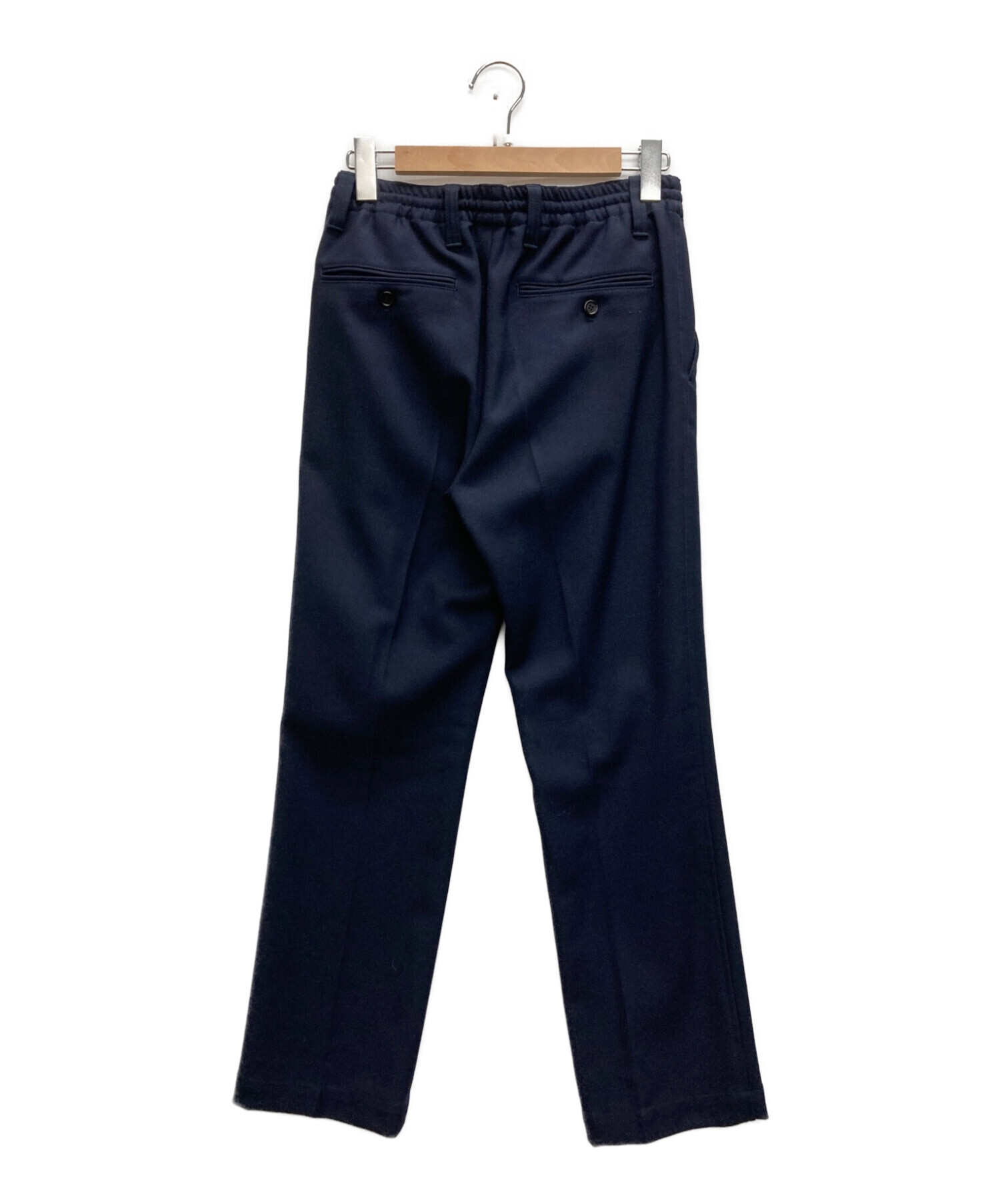 MARNI (マルニ) Virgin wool twill trousers（ヴァージンウールツイルトラウザー） ネイビー サイズ:44