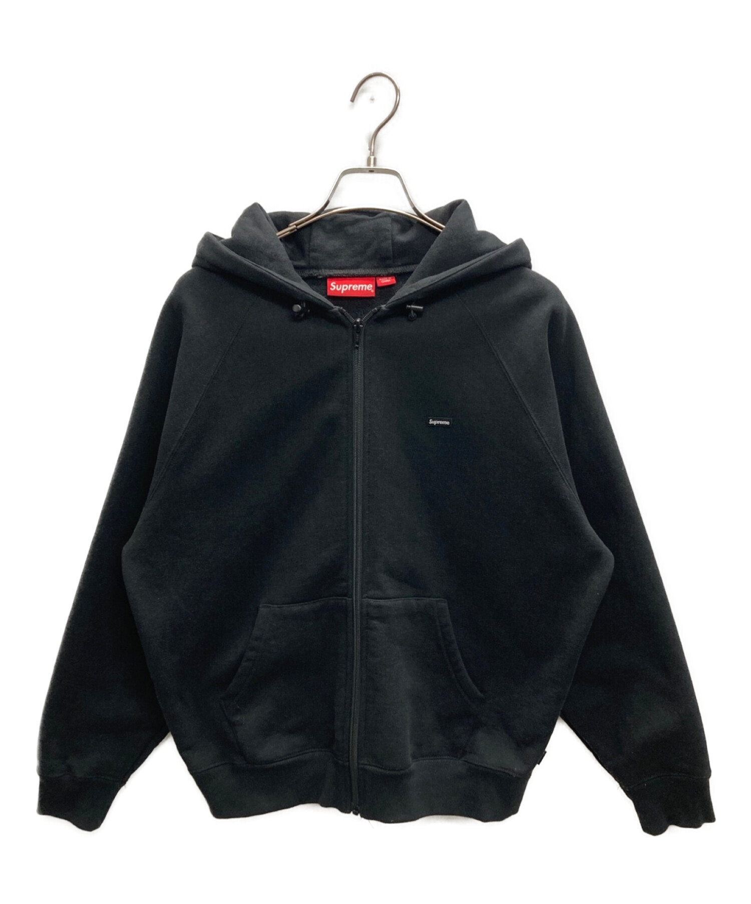 SUPREME (シュプリーム) Brim Zip Up Hooded Sweatshirt(ブリム ジップ アップ フーディー スウェットシャツ)  ブラック サイズ:S