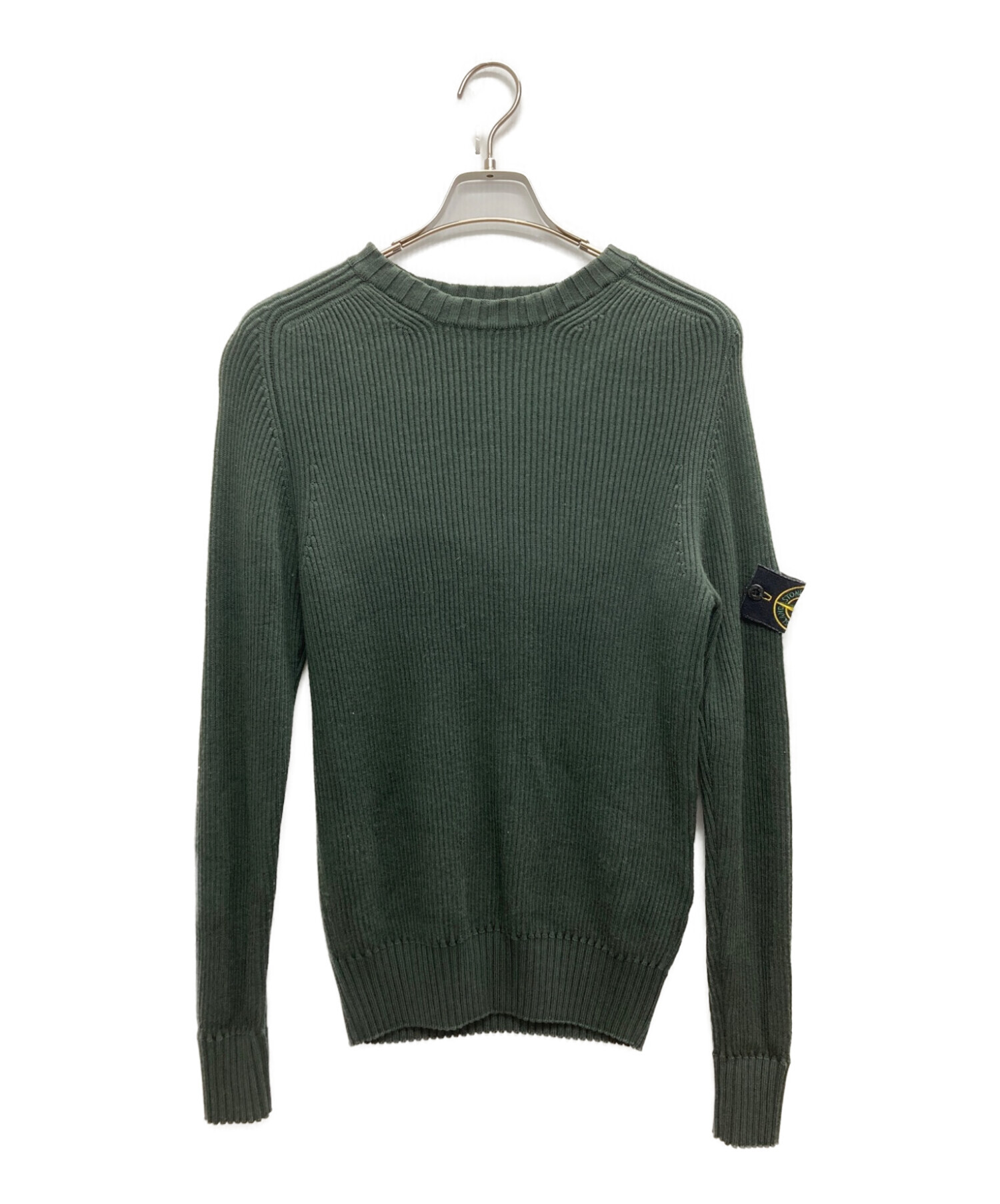 STONE ISLAND knit sweater M olive セーター - ニット/セーター - www