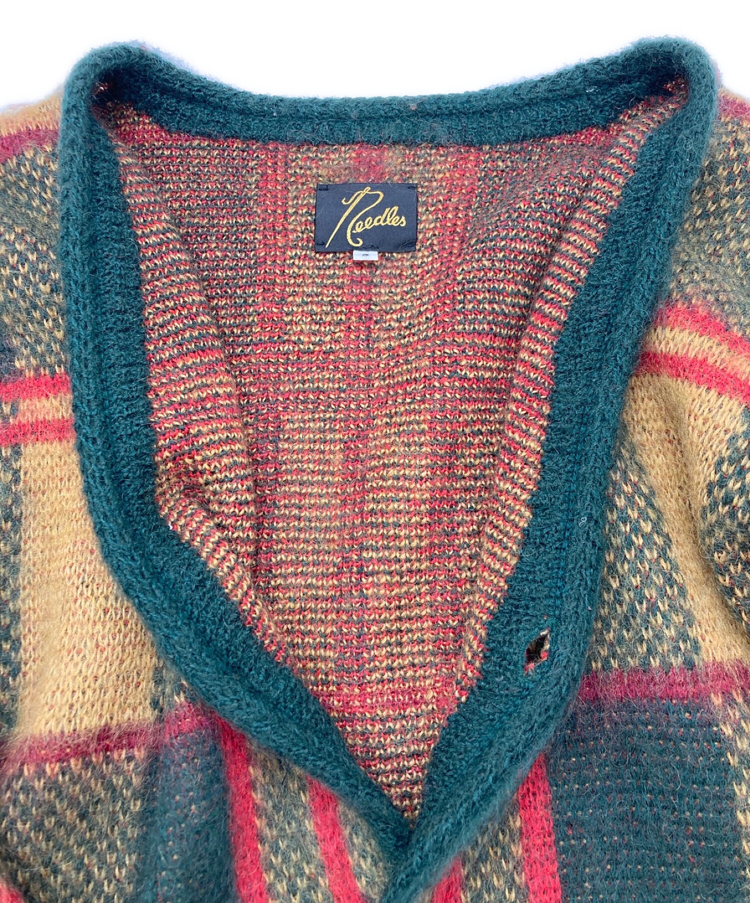 中古・古着通販】Needles (ニードルス) Tartan Mohair Cardigan