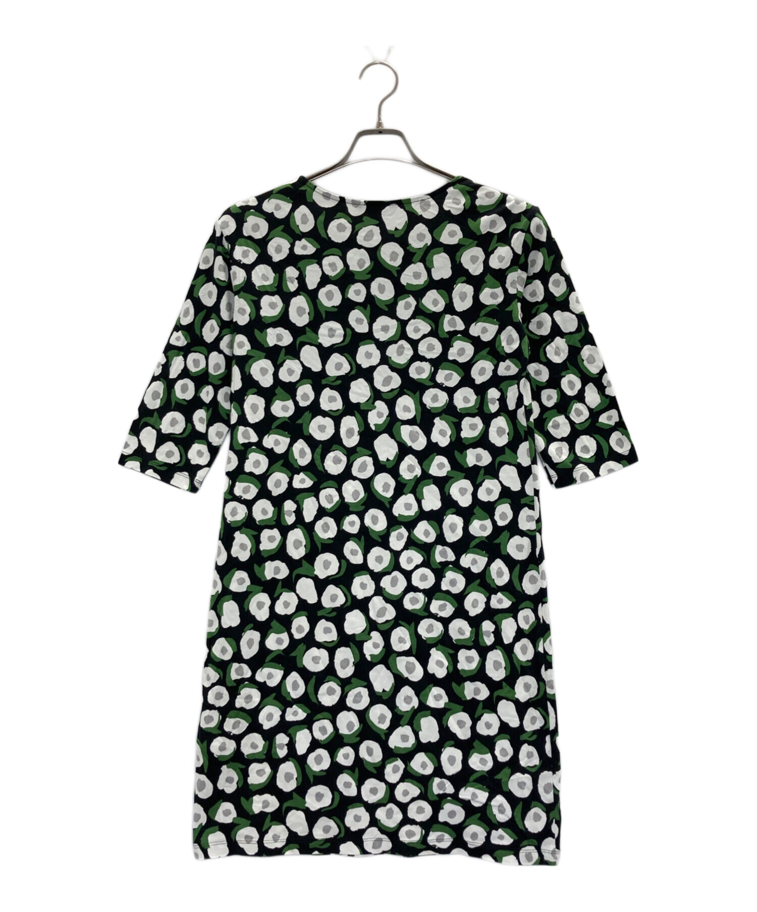 中古・古着通販】marimekko (マリメッコ) カットソーワンピース グリーン×ブラック サイズ:XS｜ブランド・古着通販  トレファク公式【TREFAC FASHION】スマホサイト