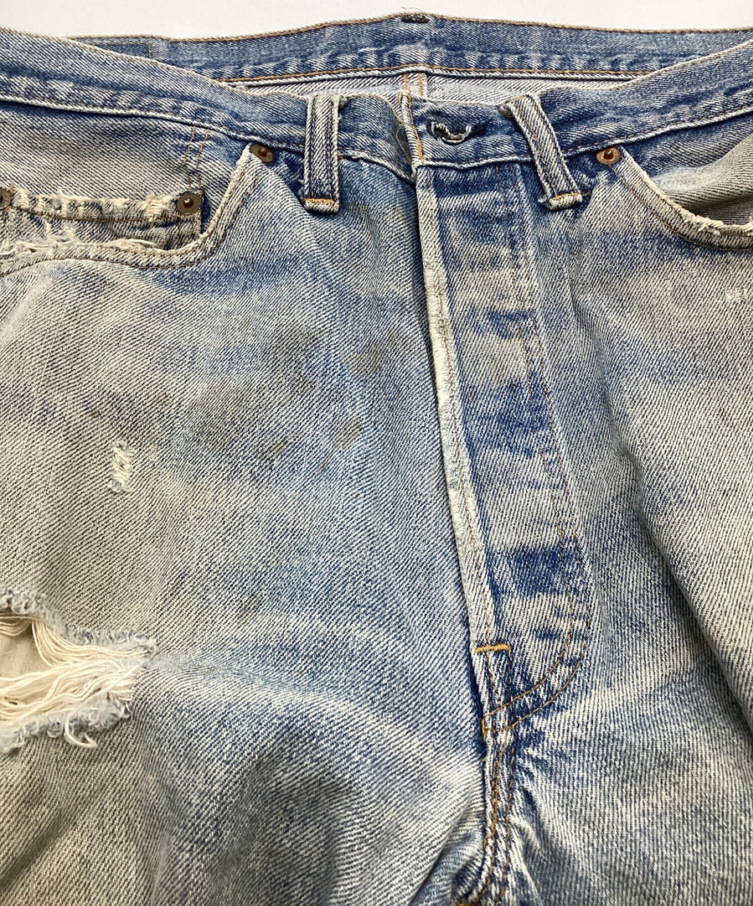 中古・古着通販】LEVI'S (リーバイス) 【古着】ダメージ加工デニム