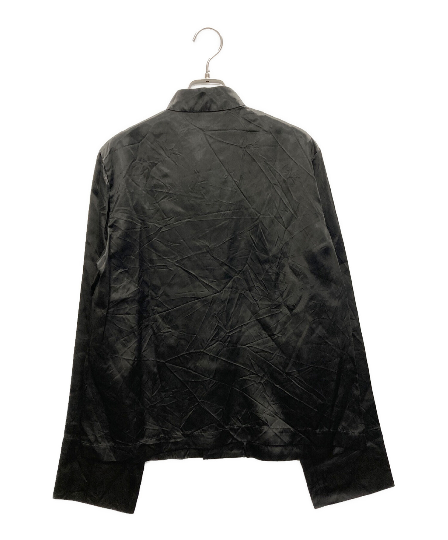 BLACK COMME des GARCONS (ブラック コムデギャルソン) チャイナシャツジャケット ブラック サイズ:L
