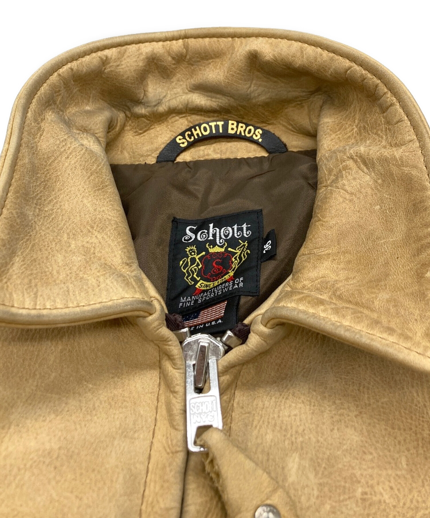 中古・古着通販】Schott (ショット) TRUCKER JACKET(レザートラッカー