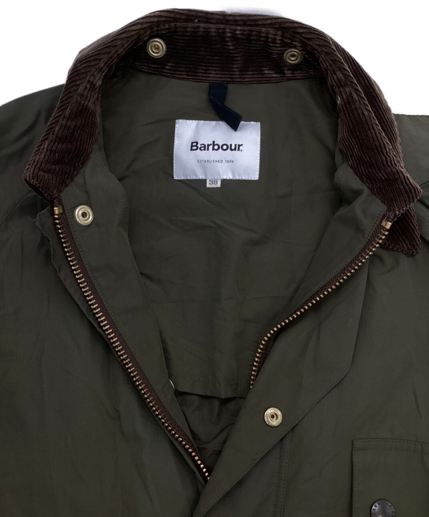 Barbour (バブアー) アニキ 別注SOLWAY ZIPPERジャケット カーキ サイズ:38