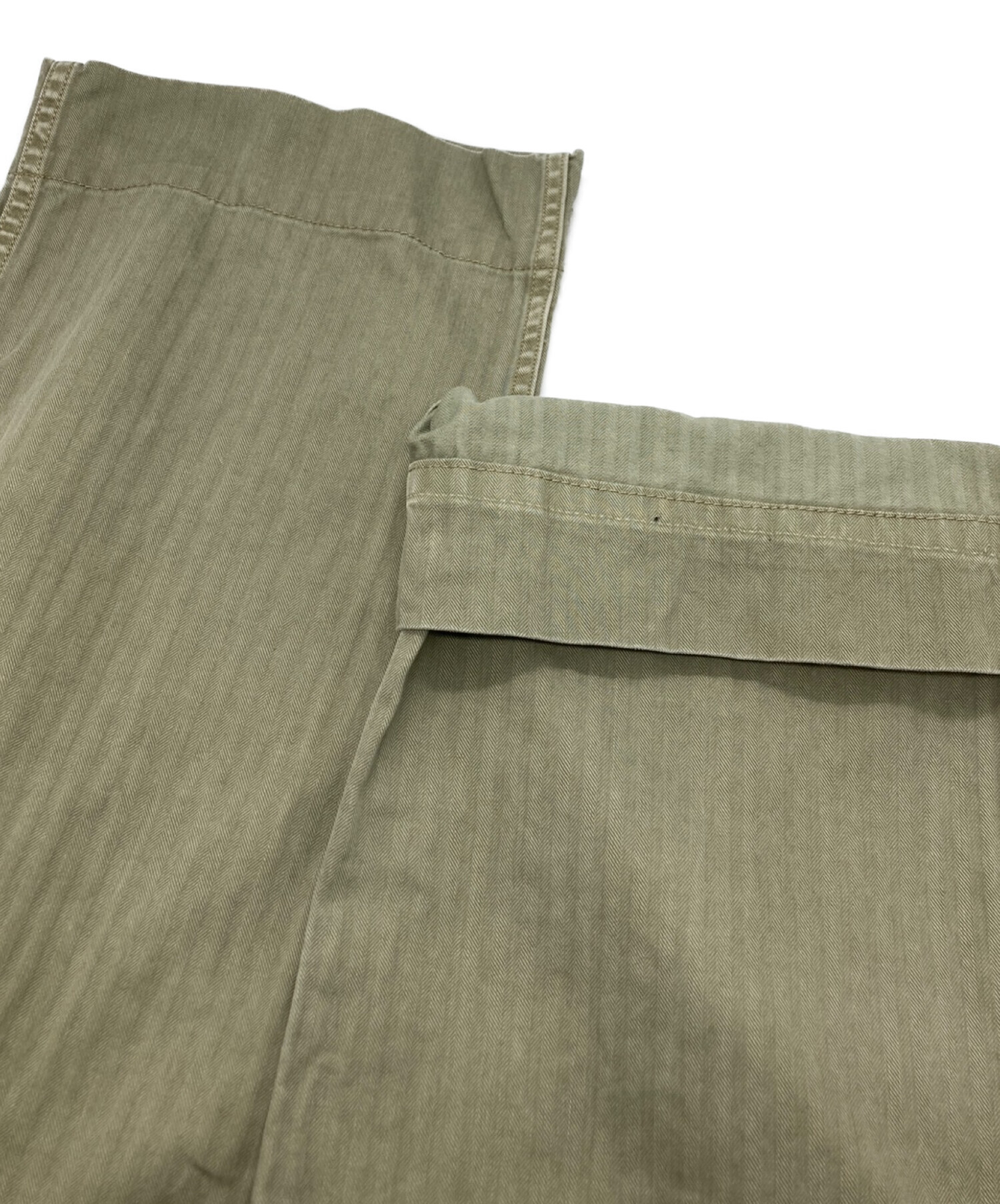 RRL (ダブルアールエル) Army Utility Flat Pant Herringbone（ヘリンボーン アーミー ユーティリティ パンツ）  カーキ サイズ:SIZE W30×L32