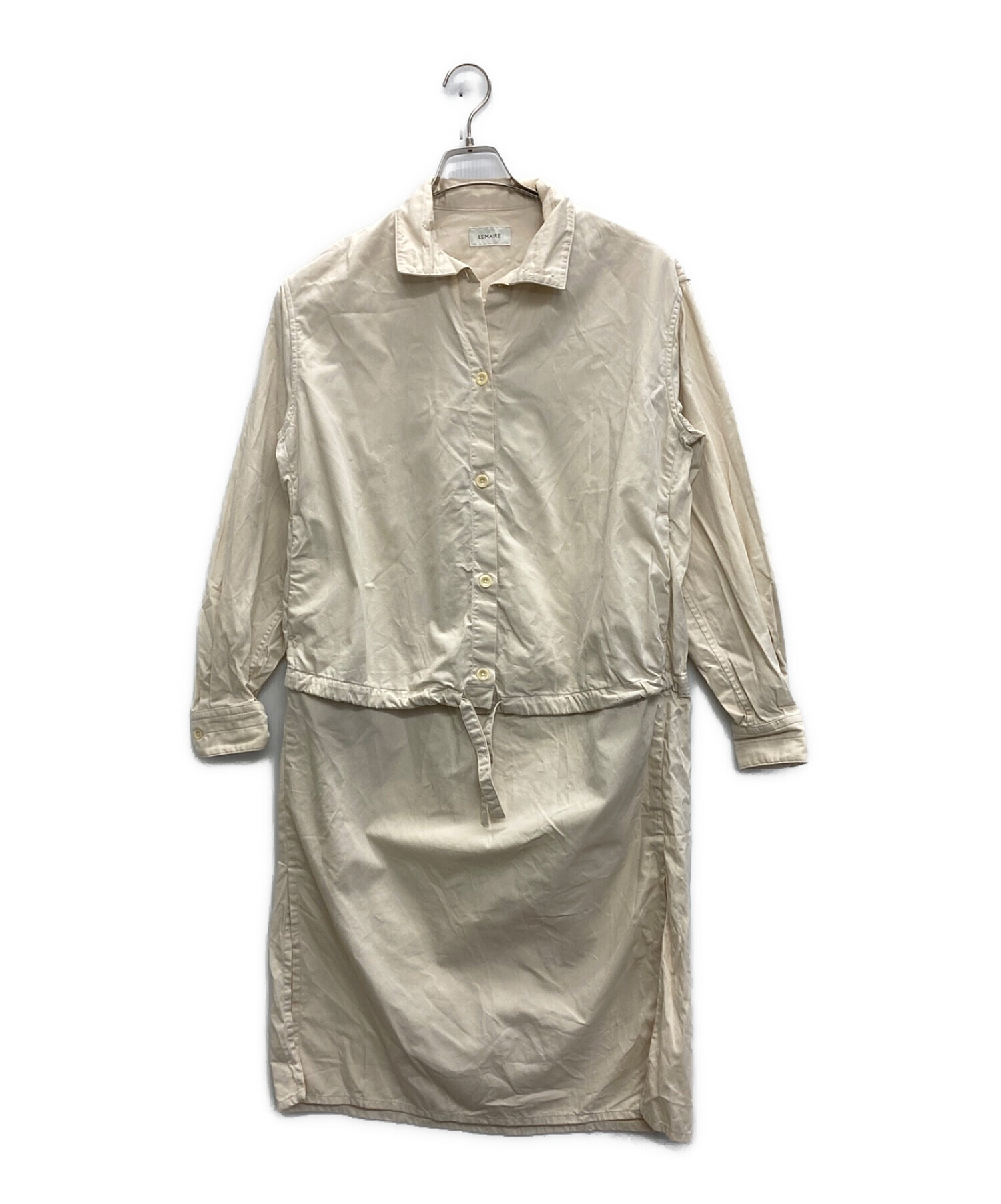 中古・古着通販】LEMAIRE (ルメール) BLOUSY DRESS アイボリー サイズ