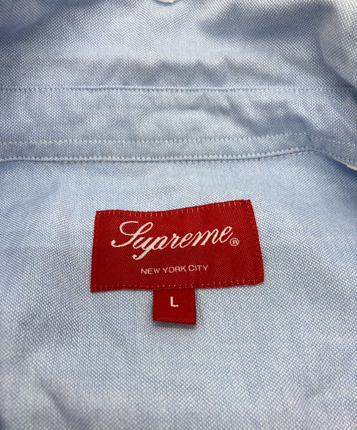 中古・古着通販】SUPREME (シュプリーム) Loose Fit S/S Oxford Shirt スカイブルー サイズ:SIZE  L｜ブランド・古着通販 トレファク公式【TREFAC FASHION】スマホサイト