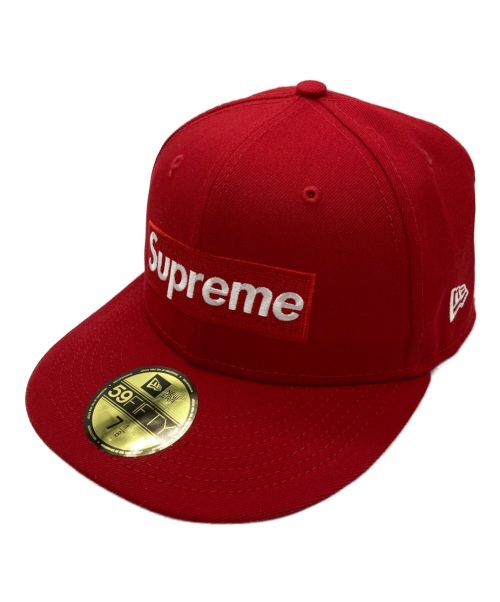 supreme 07  NEW ERA バッファローチェック キャップ  レッド帽子