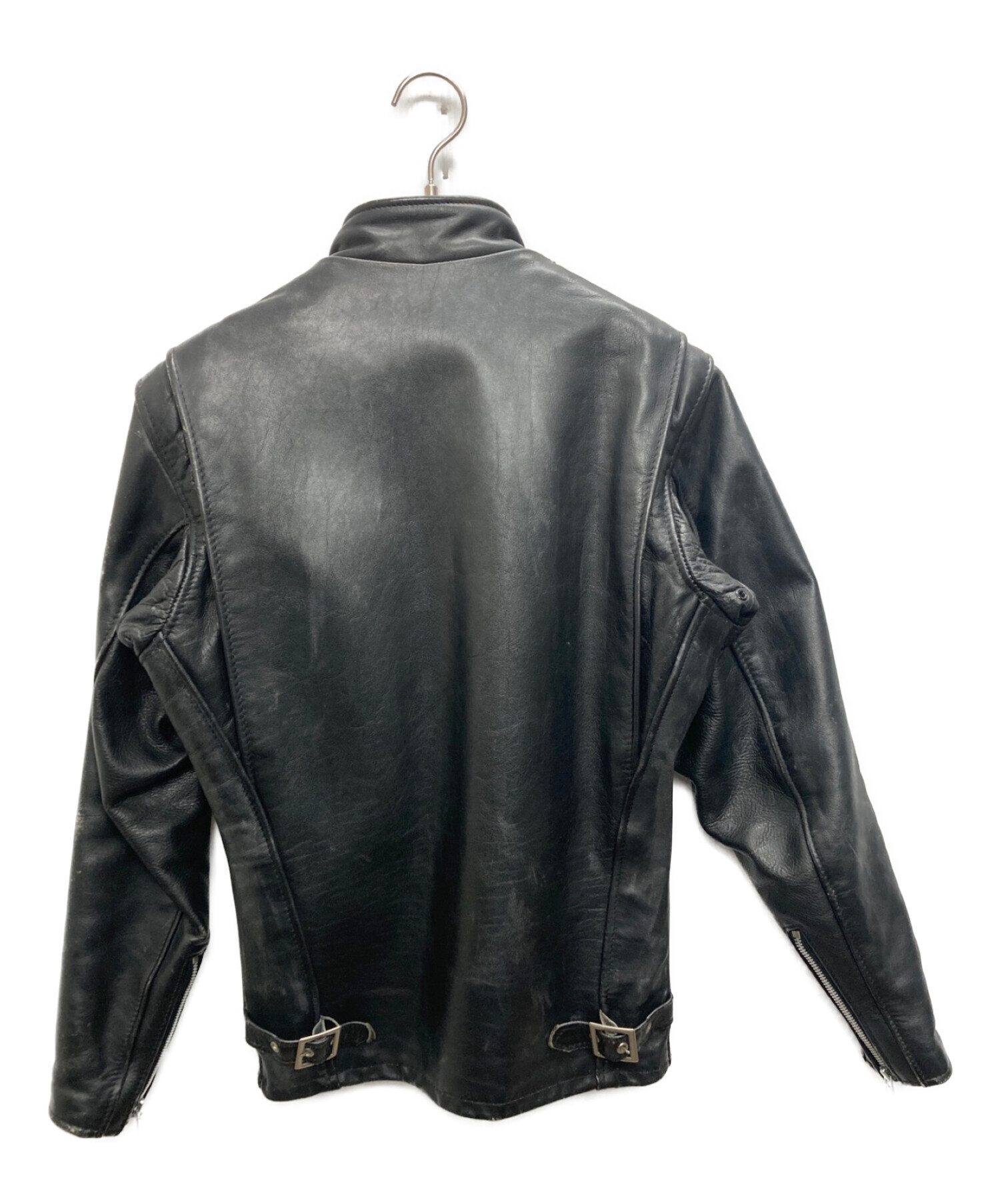 Schott (ショット) ライダースジャケット ブラック サイズ:32
