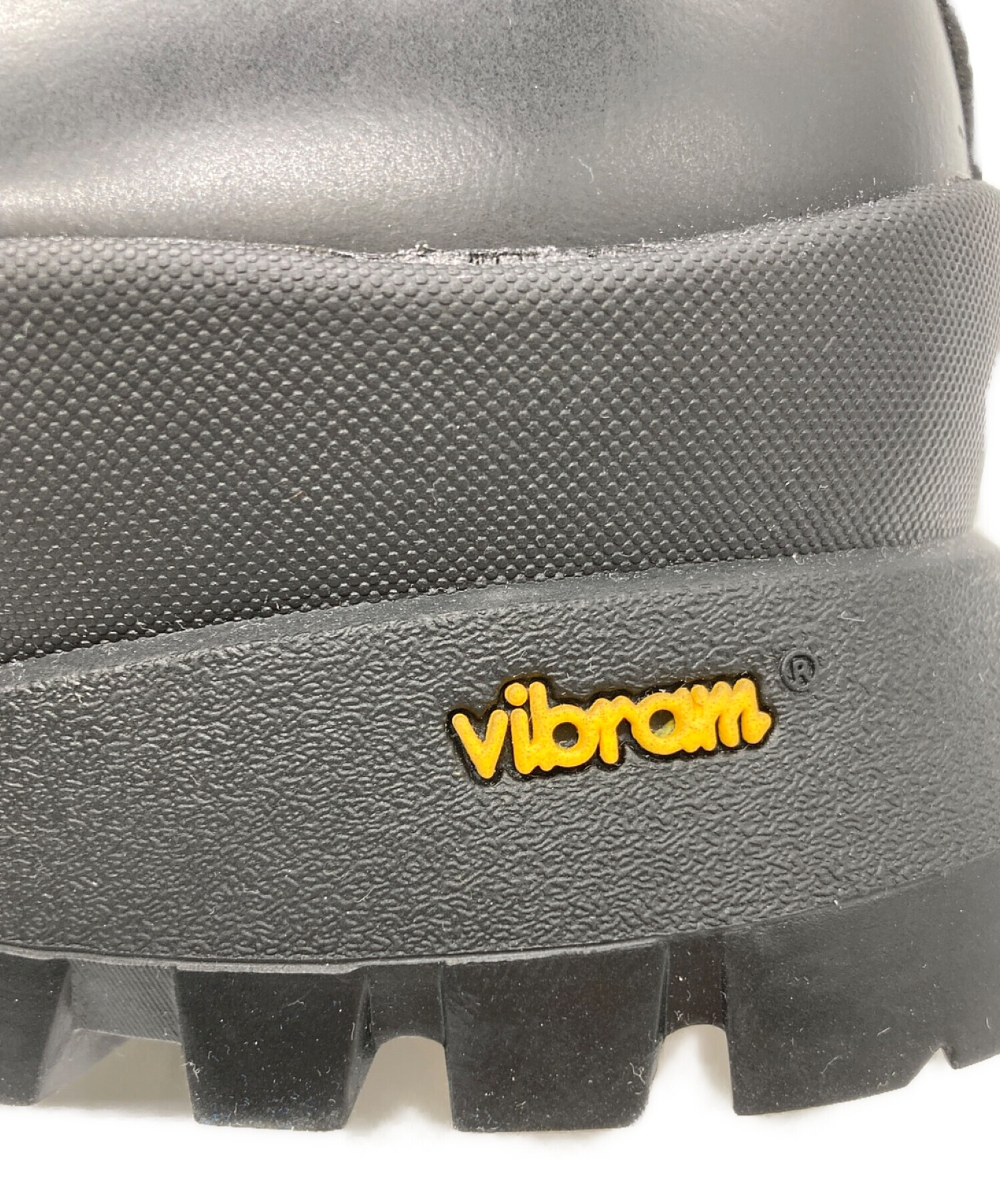 ZARA (ザラ) vibram (ビブラム) チャンキーレザーシューズ ブラック サイズ:40