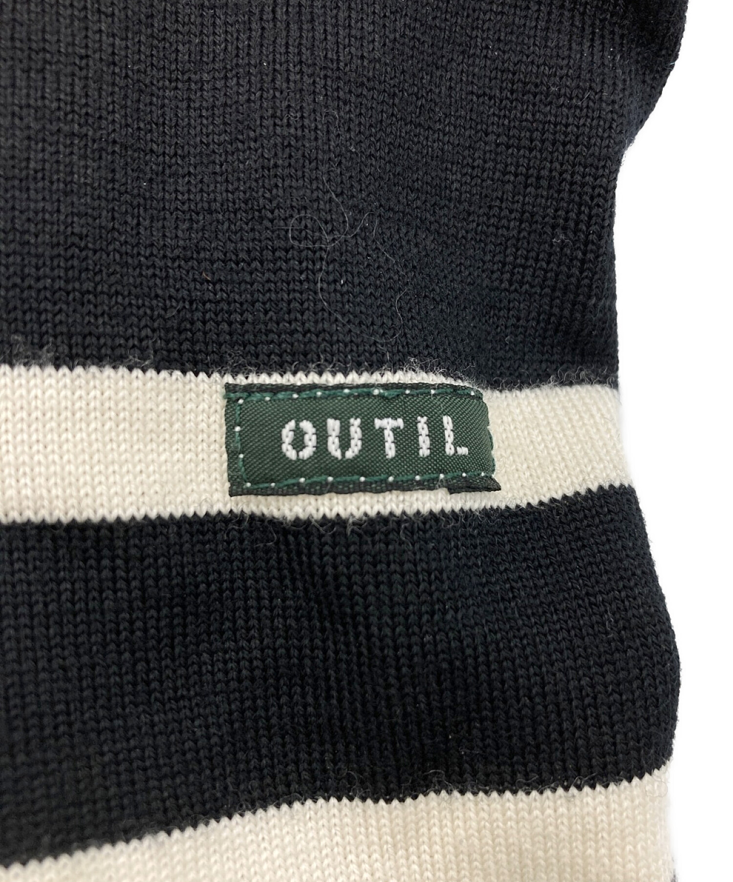 中古・古着通販】OUTIL (ウティ) ウールバスクニット ホワイト