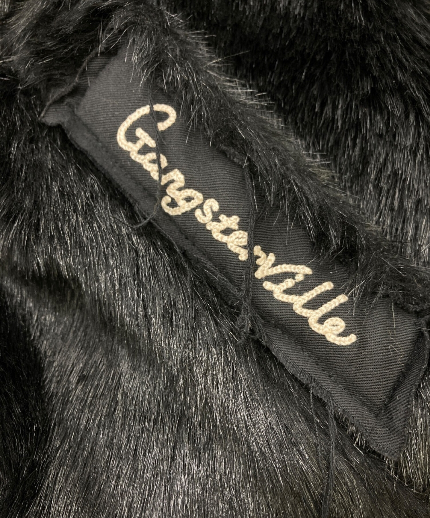 GANGSTERVILLE (ギャングスタービル) エコファージャケット ブラック サイズ:XL