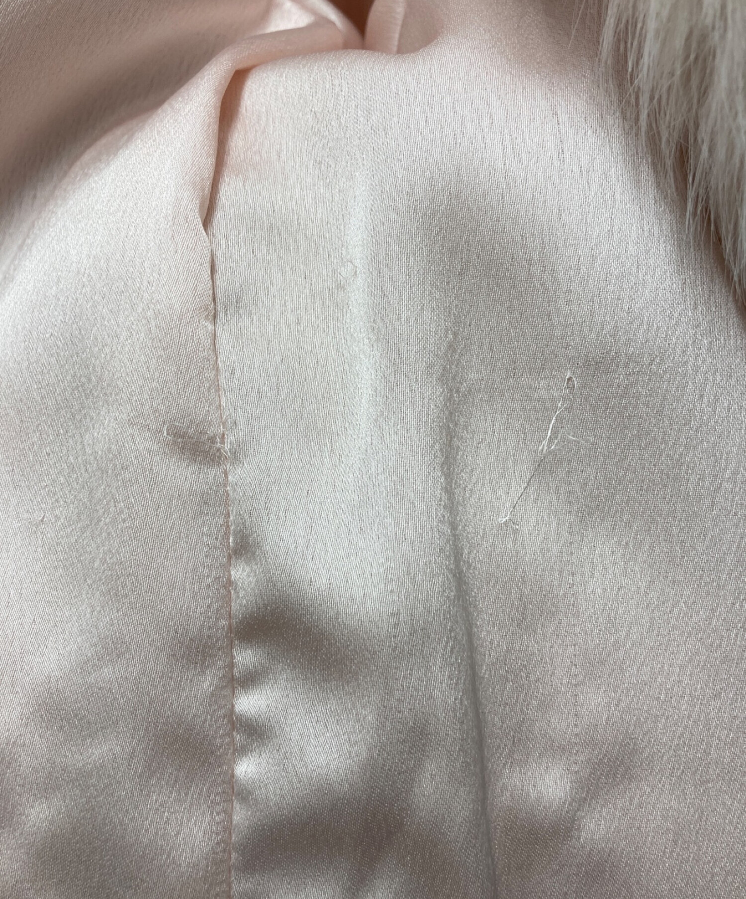 MISTREASS (ミストレアス) Eco-Fur Collarless Coat（エコファーカラーレスコート） ピンク サイズ:F