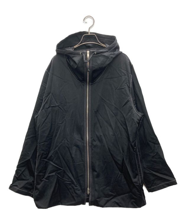 中古・古着通販】JIL SANDER (ジルサンダー) ステッチフーデッドコート ブラック サイズ:46｜ブランド・古着通販  トレファク公式【TREFAC FASHION】スマホサイト