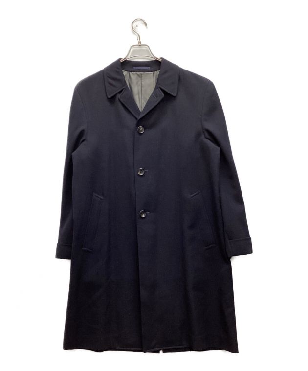 中古・古着通販】COMME des GARCONS HOMME PLUS (コムデギャルソンオムプリュス) ウールギャバジンチェスターコート ネイビー  サイズ:Ｍ｜ブランド・古着通販 トレファク公式【TREFAC FASHION】スマホサイト