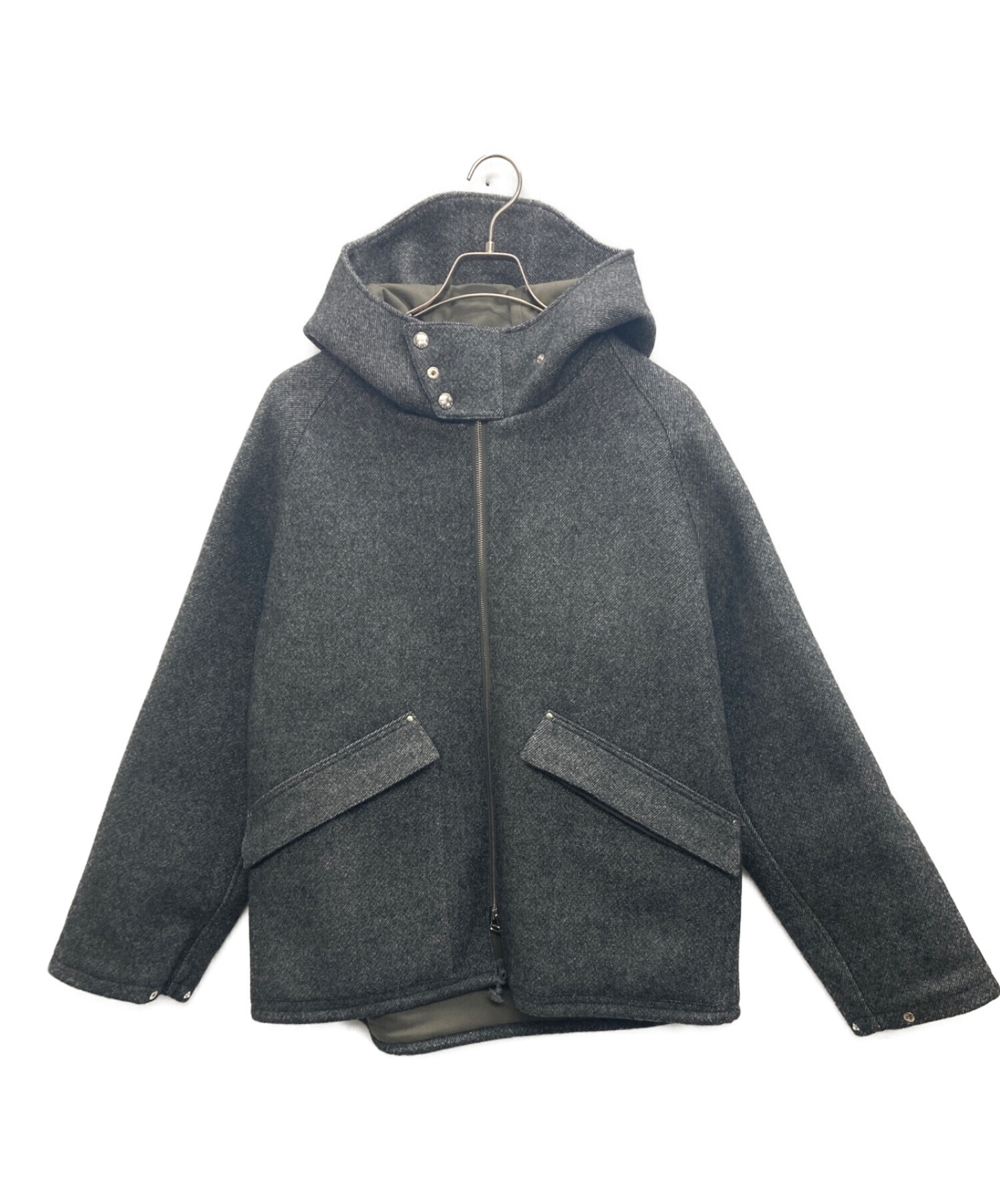 HEUGN (ユーゲン) Adam et Rope (アダムエロペ) 別注Ben WOOL US Military hoodie グレー  サイズ:SIZE 3