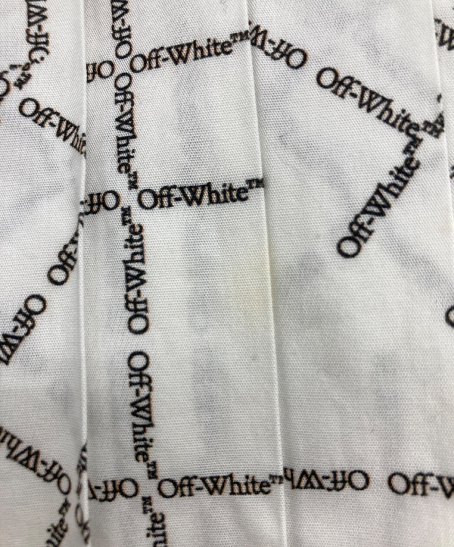 OFFWHITE (オフホワイト) ロゴシャツワンピース ホワイト サイズ:36