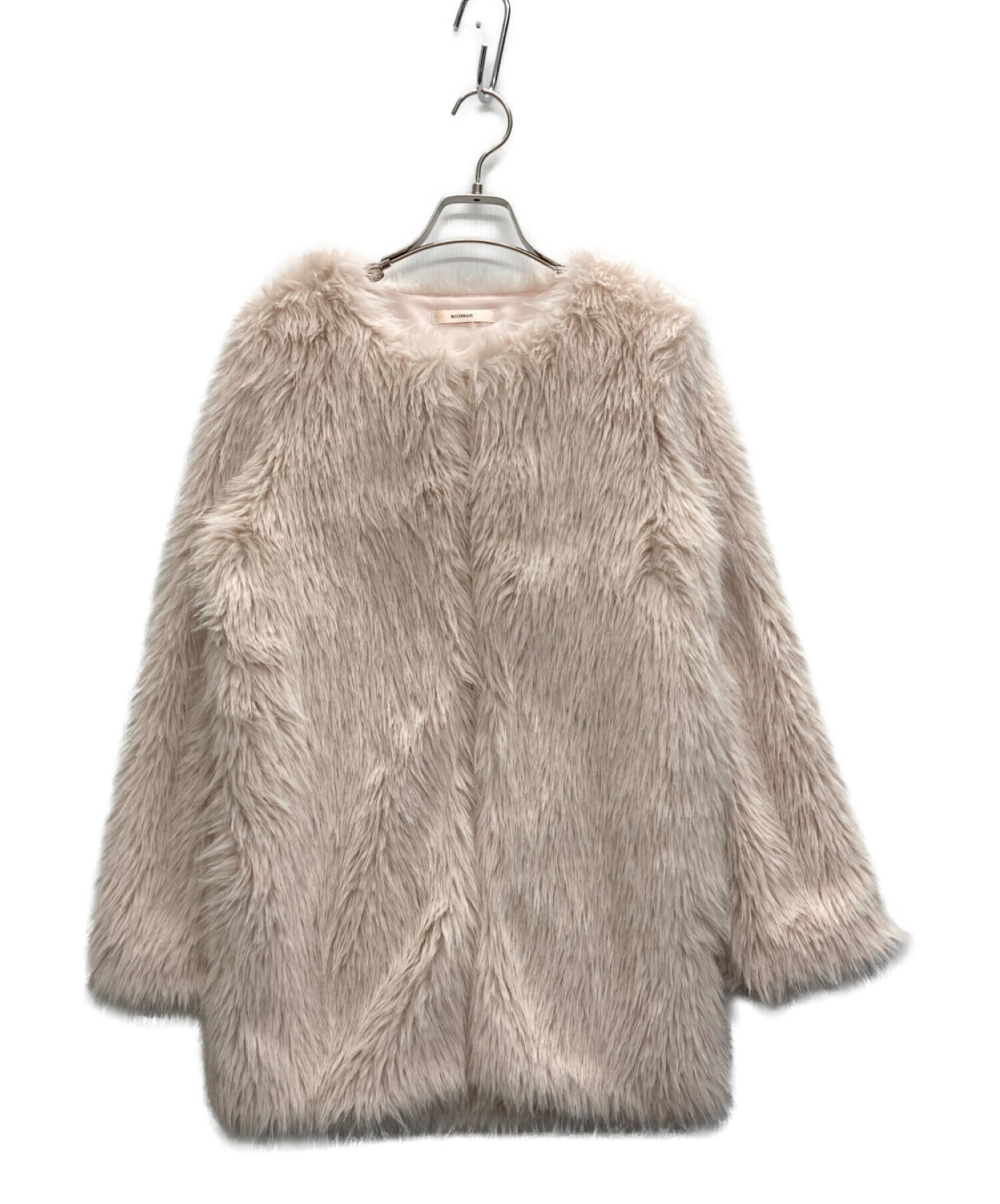 eimyistoireMISTREASS  Eco-Fur Collarless Coat