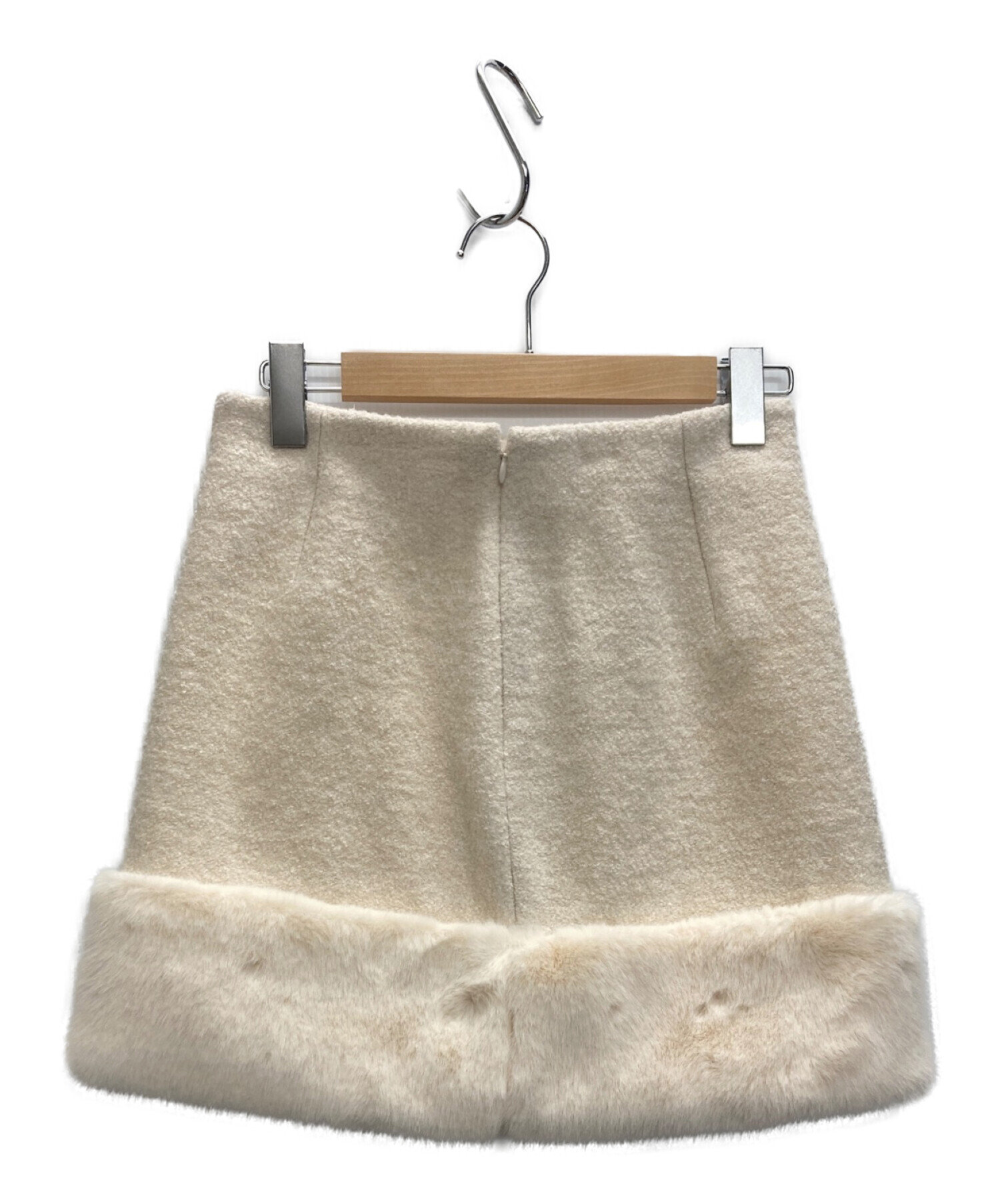 HER LIP TO (ハーリップトゥ) Monceau Boucle Mini Skirt ベージュ サイズ:S