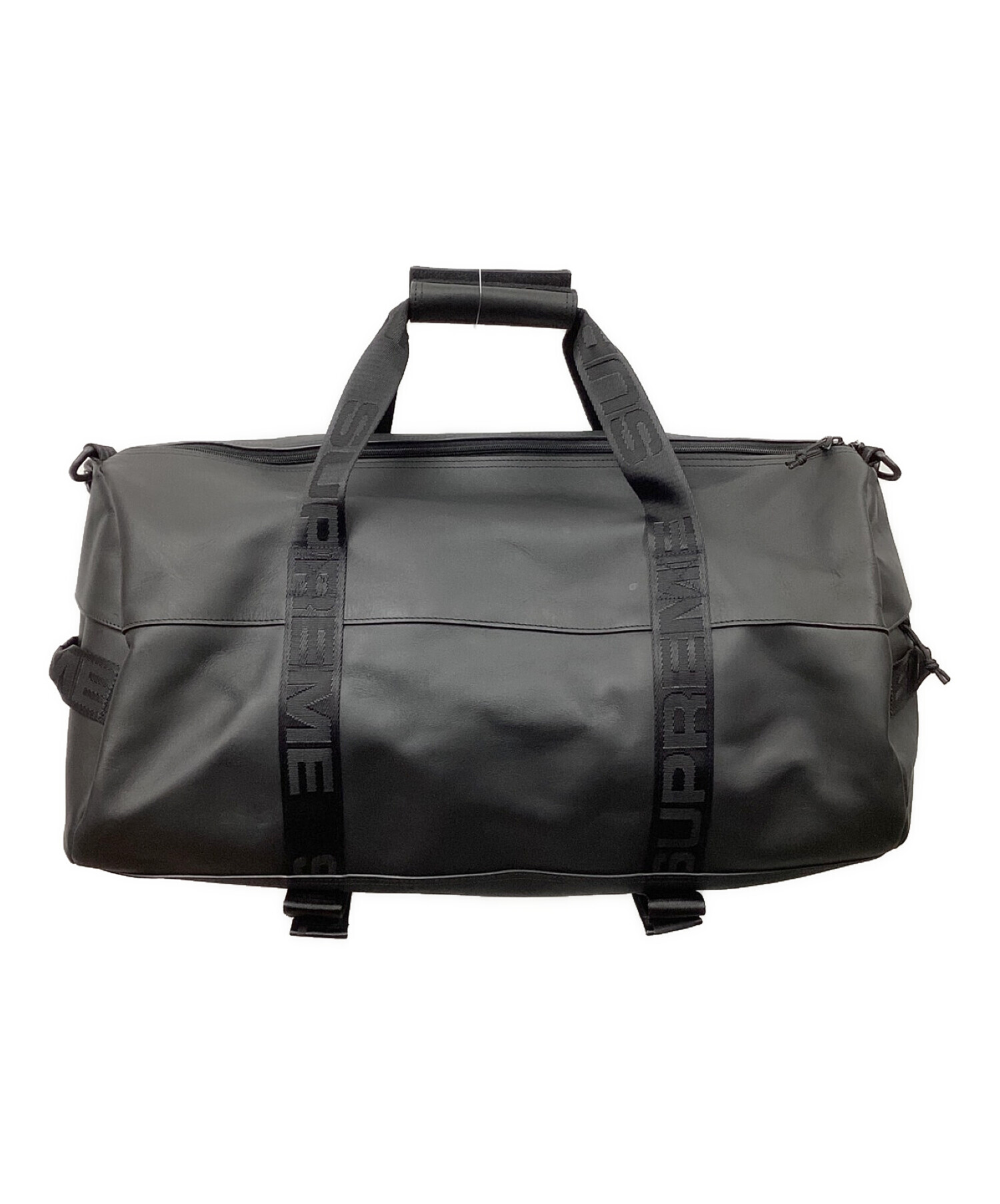 中古・古着通販】Supreme (シュプリーム) Leather Duffle Bag ブラック