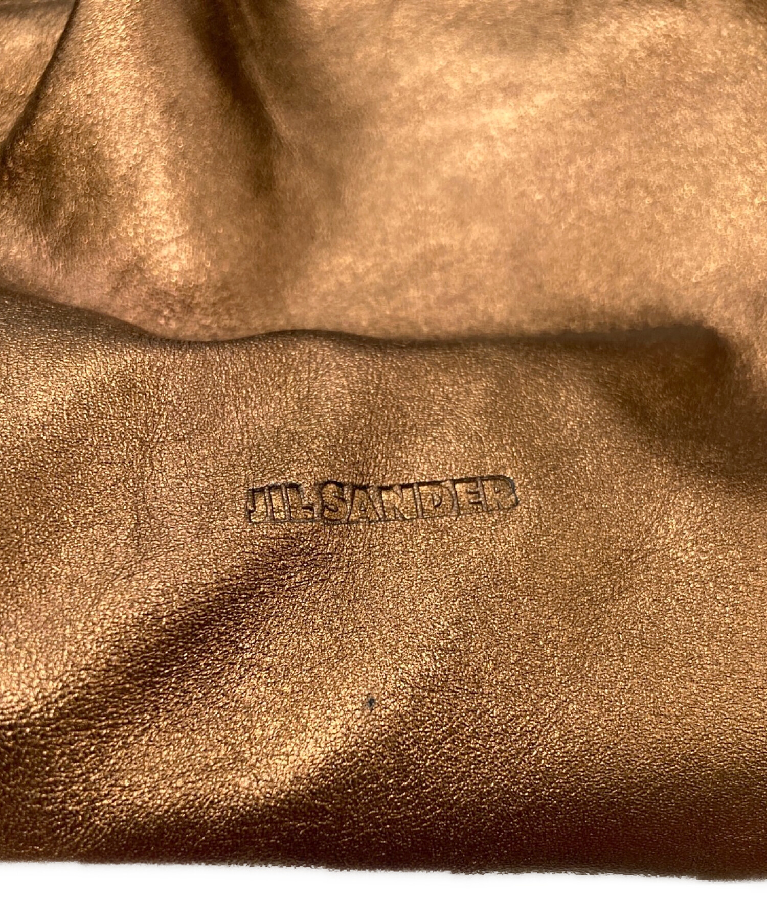 中古・古着通販】JIL SANDER (ジルサンダー) レザー巾着バッグ 