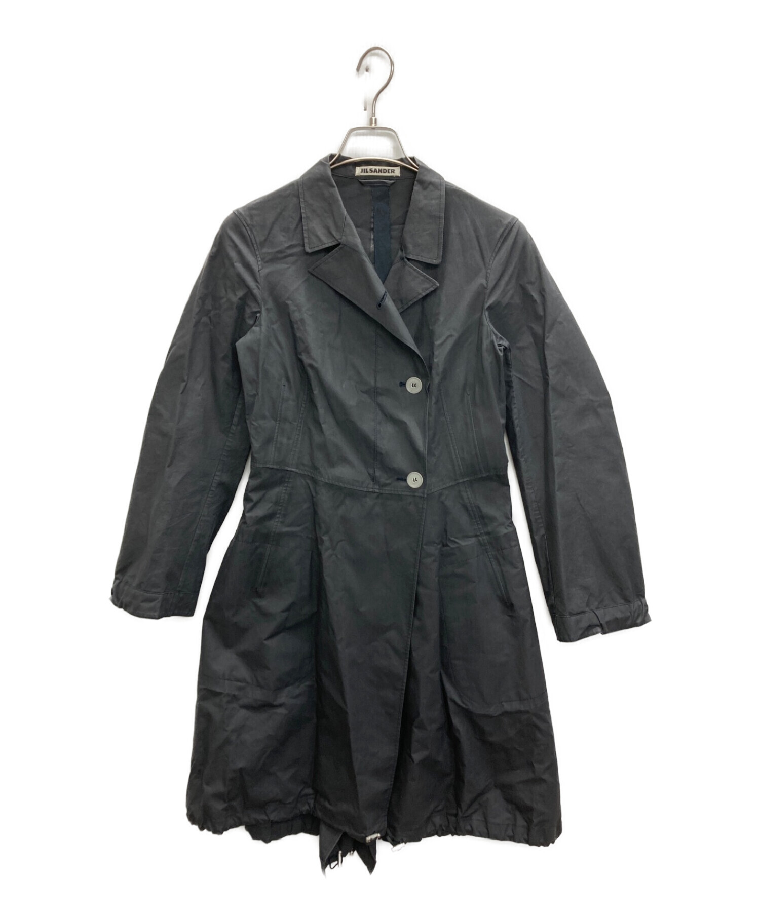 中古・古着通販】JIL SANDER (ジルサンダー) トレンチコート ブラック 