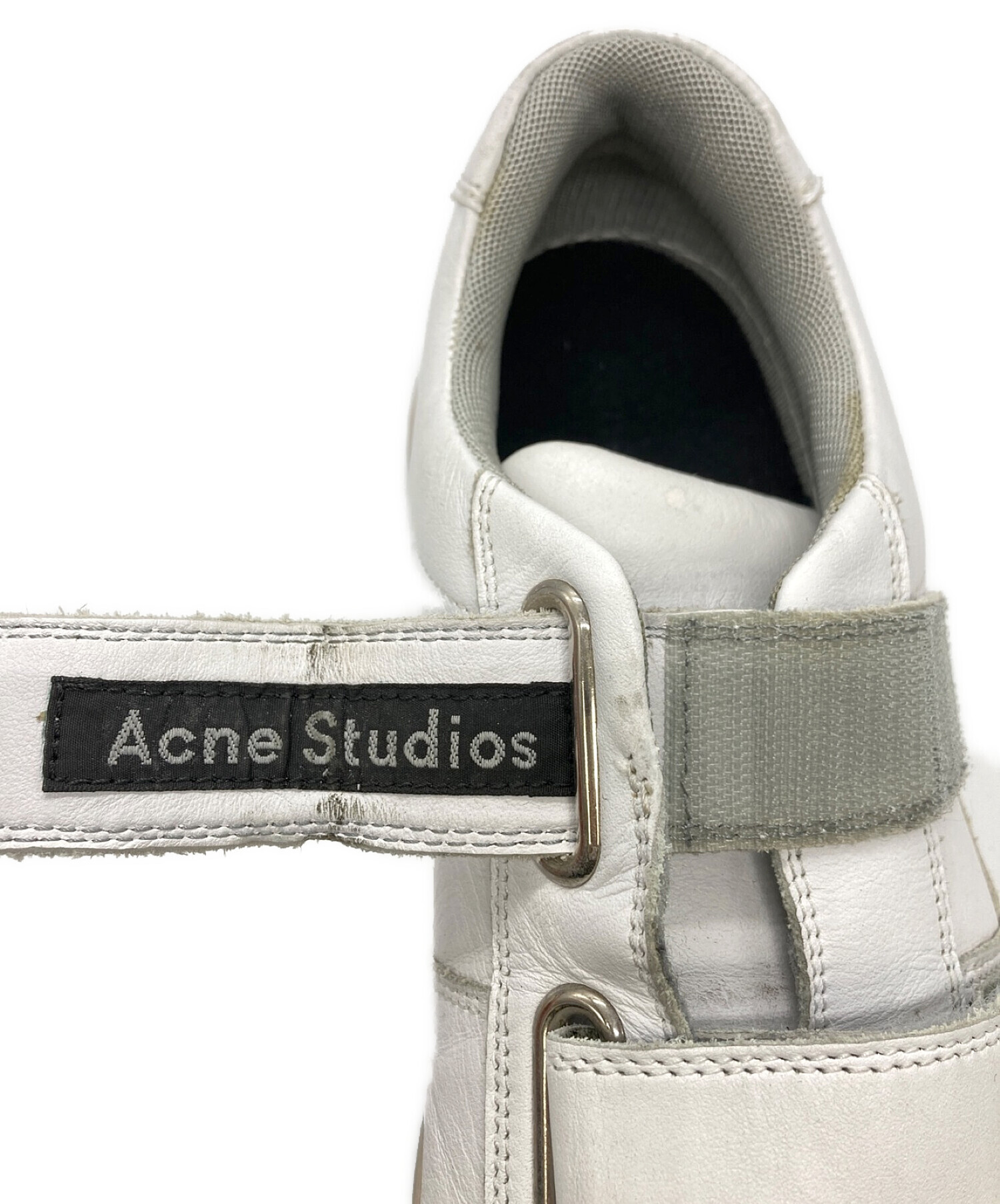 Acne studios (アクネストゥディオス) ベルクロスニーカー ホワイト サイズ:42