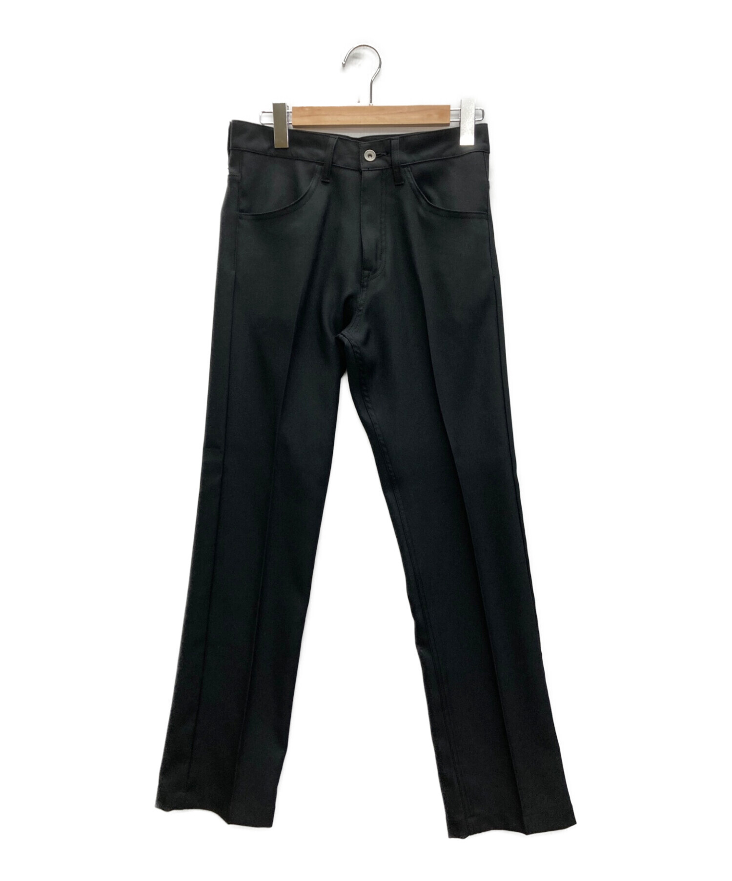 DAIRIKU (ダイリク) Slim Flasher Pressed Pants ブラック サイズ:SIZE 27