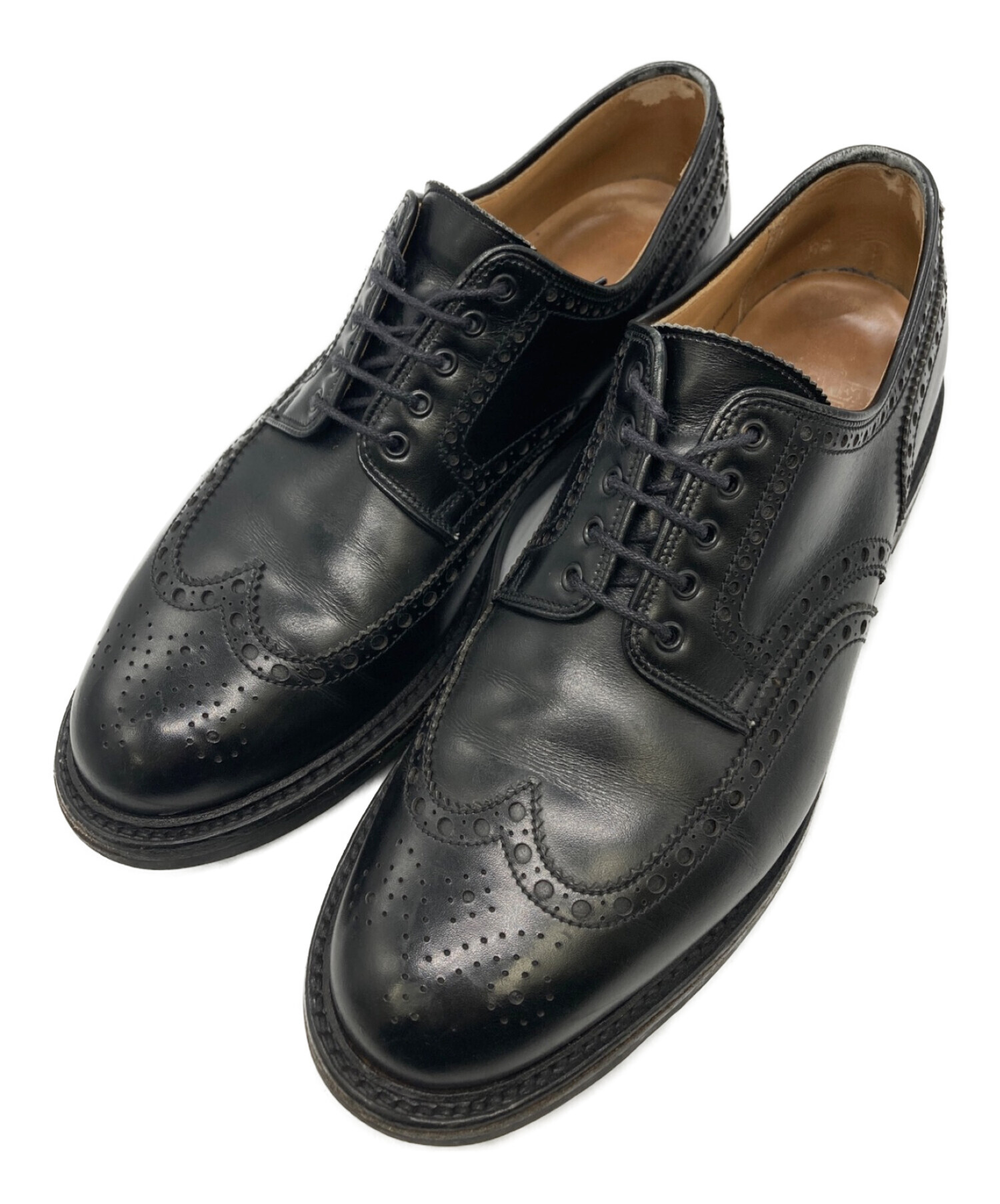 Crockett & Jones (クロケット＆ジョーンズ) ウィングチップシューズ ブラック サイズ:SIZE 8 1/2 E