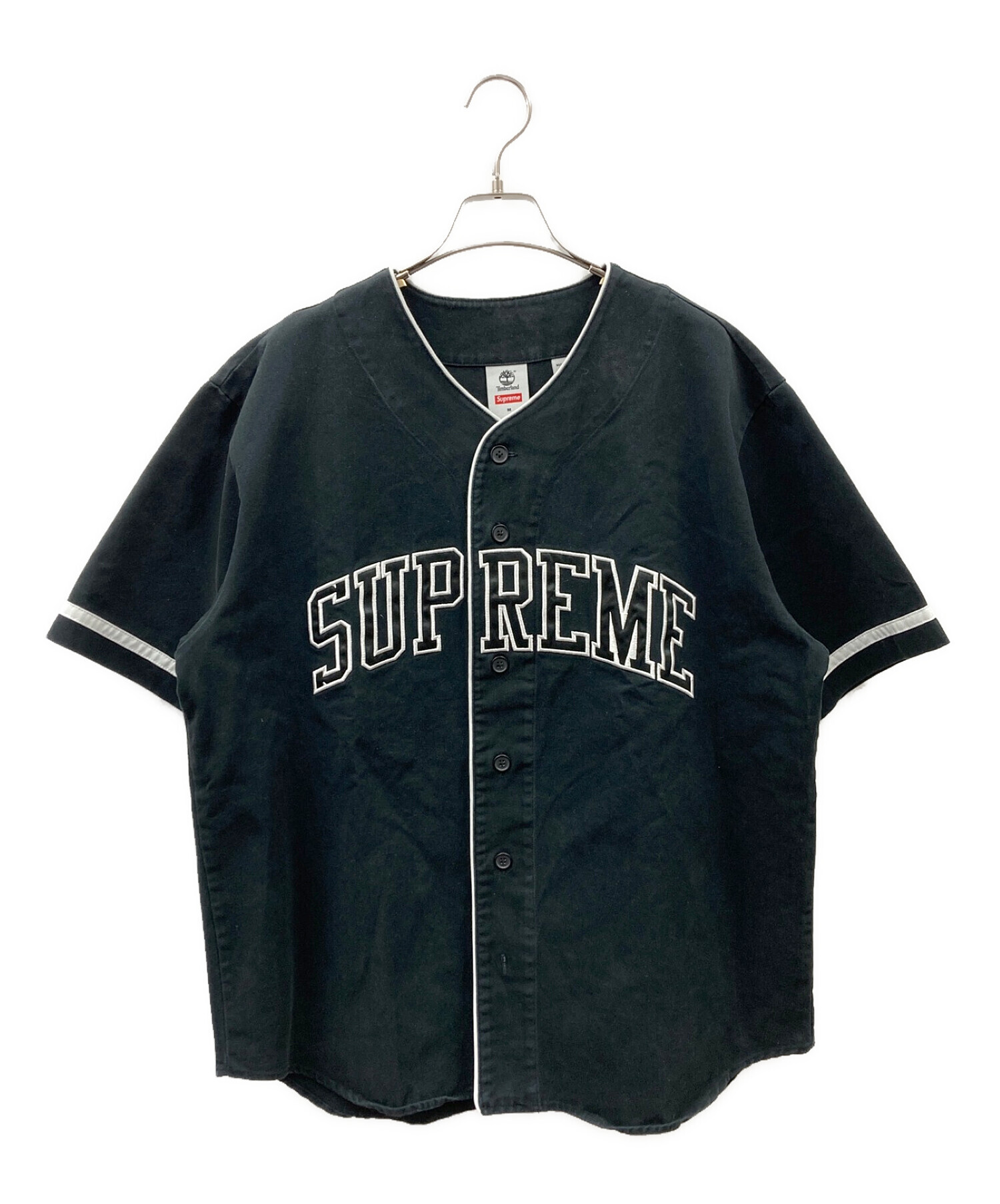 SUPREME (シュプリーム) Timberland (ティンバーランド) Baseball Jersey ブラック サイズ:M