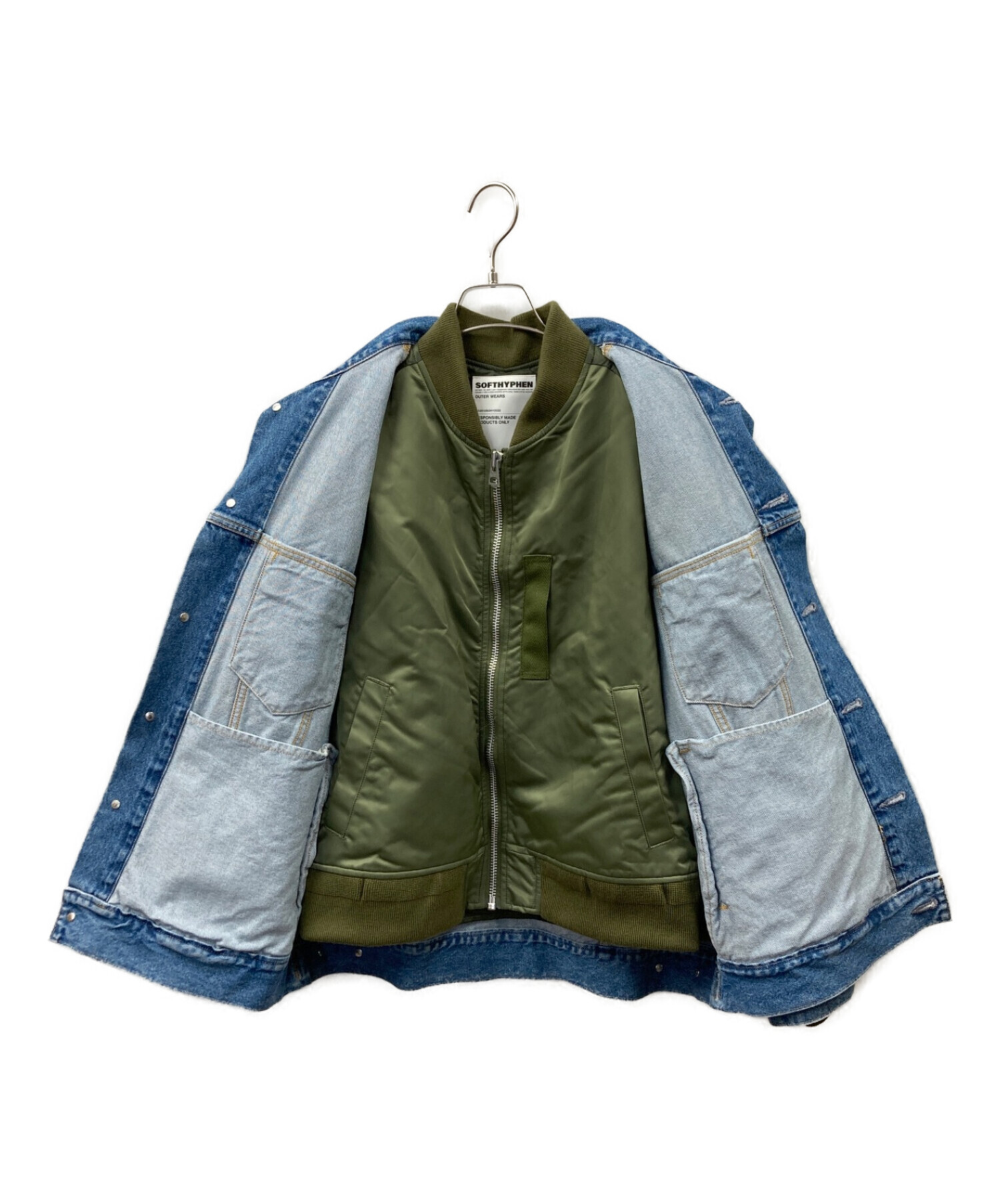 SOFTHYPHEN MA-1 DENIM JACKET M ソフトハイフン - beaconparenting.ie