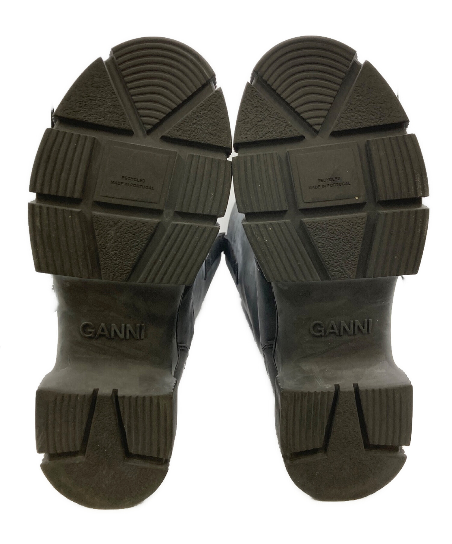 GANNI (ガニー) リサイクルラバー ロングブーツ ブラック サイズ:SIZE 40