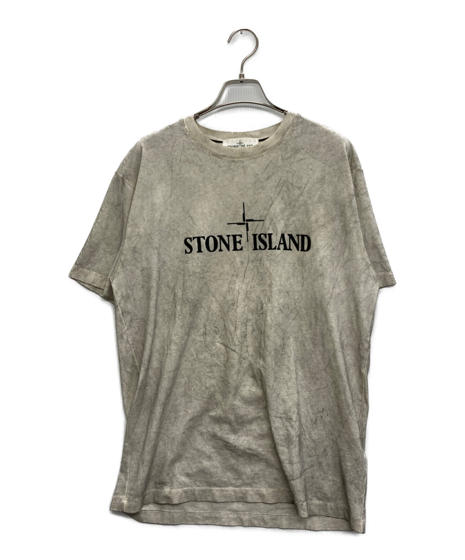 中古・古着通販】STONE ISLAND (ストーンアイランド) ロゴプリントTシャツ グレー サイズ:M｜ブランド・古着通販  トレファク公式【TREFAC FASHION】スマホサイト