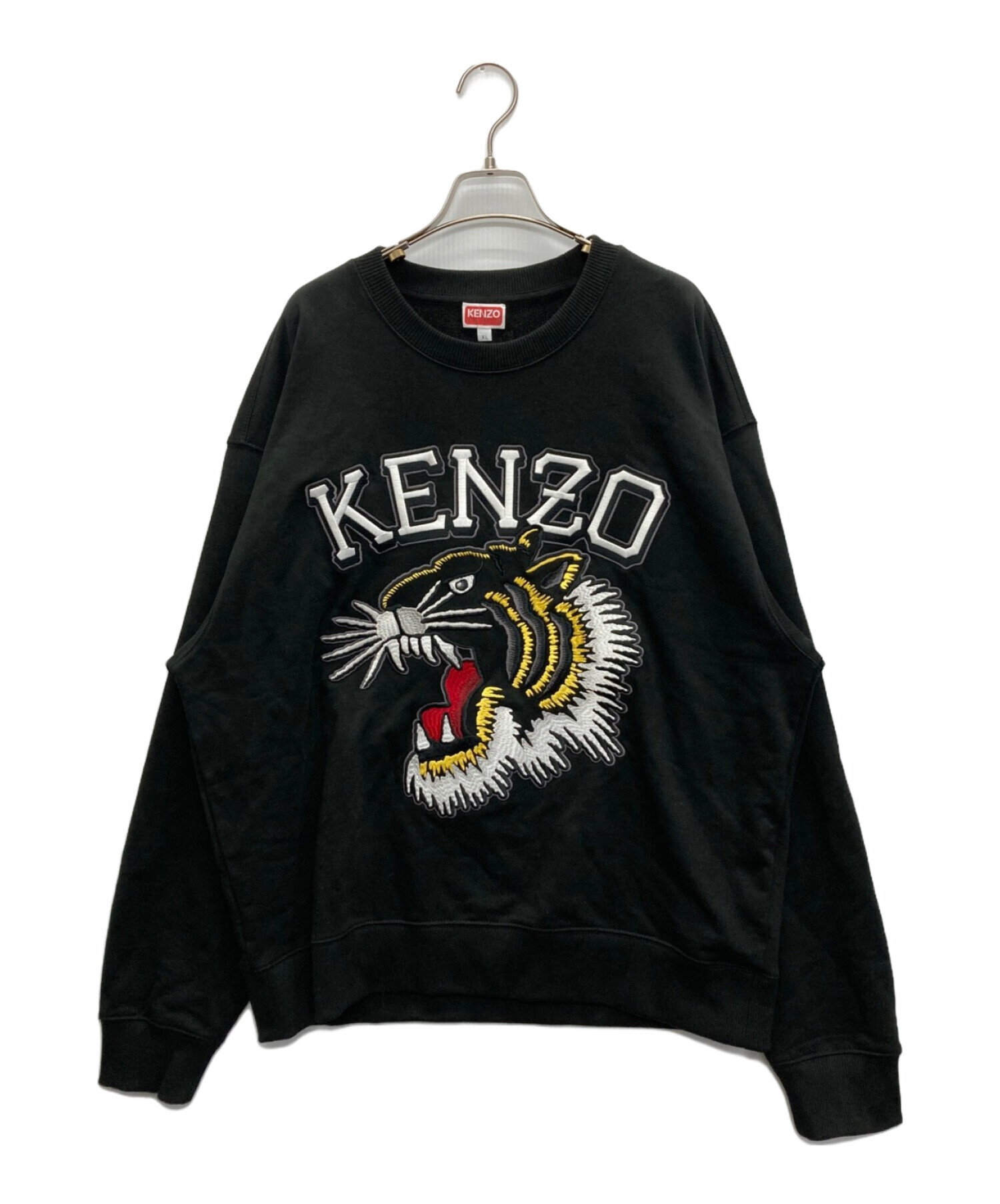 KENZO (ケンゾー) VARSITY JUNGLEタイガースウェット ブラック サイズ:SIZE XL